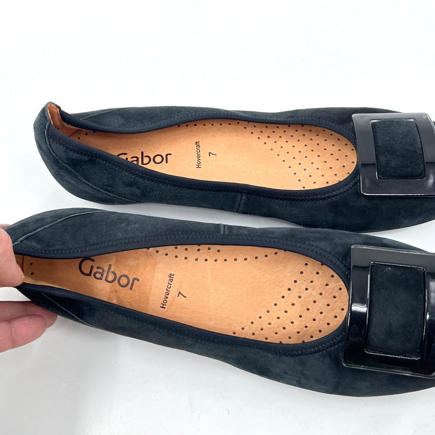 Gabor Suede Leather Comfort Flat Shoes