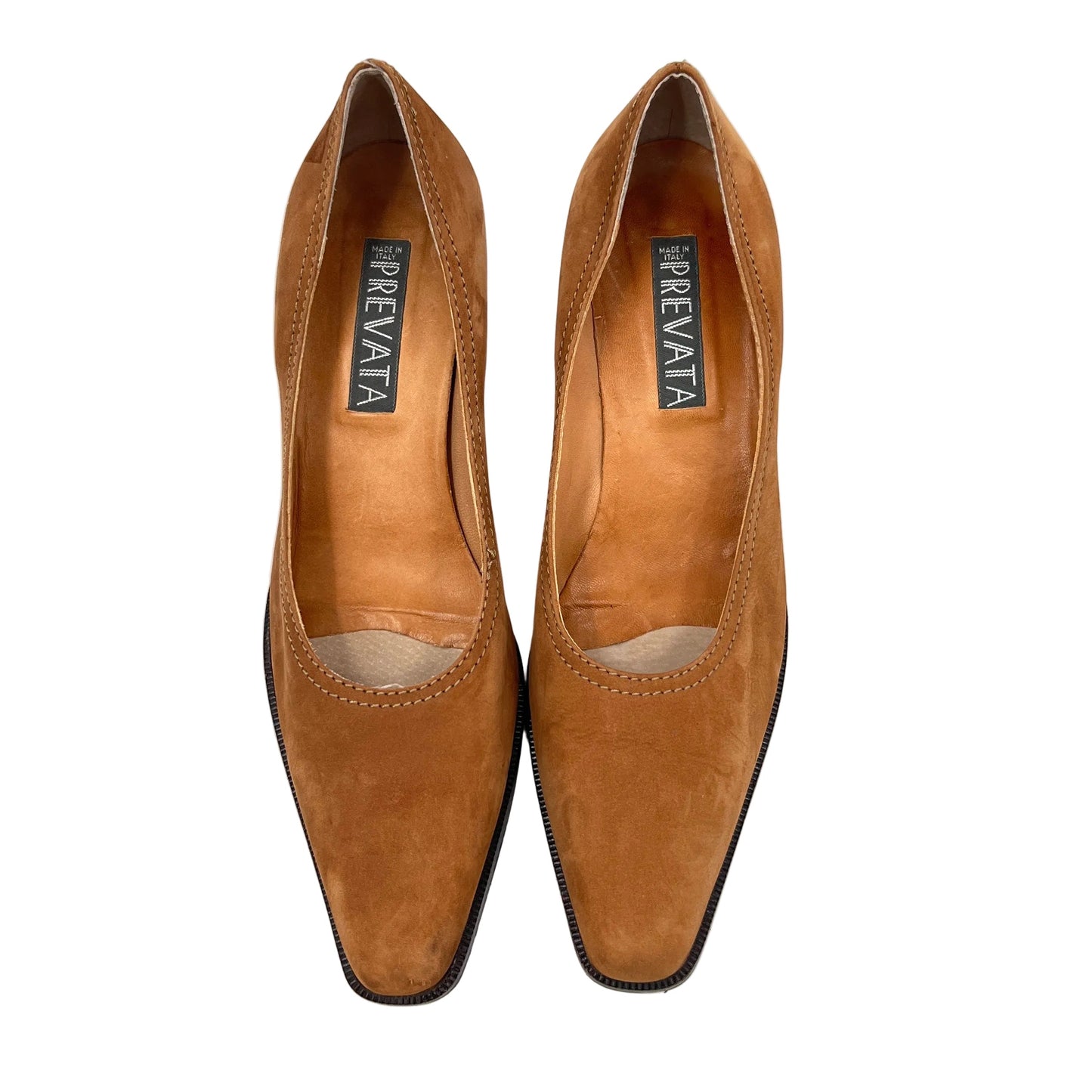 Prevata Suede Leather Heel Shoes