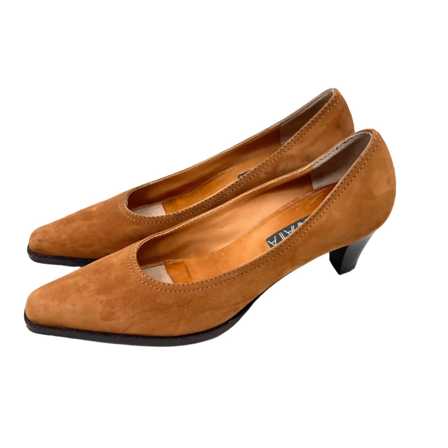 Prevata Suede Leather Heel Shoes