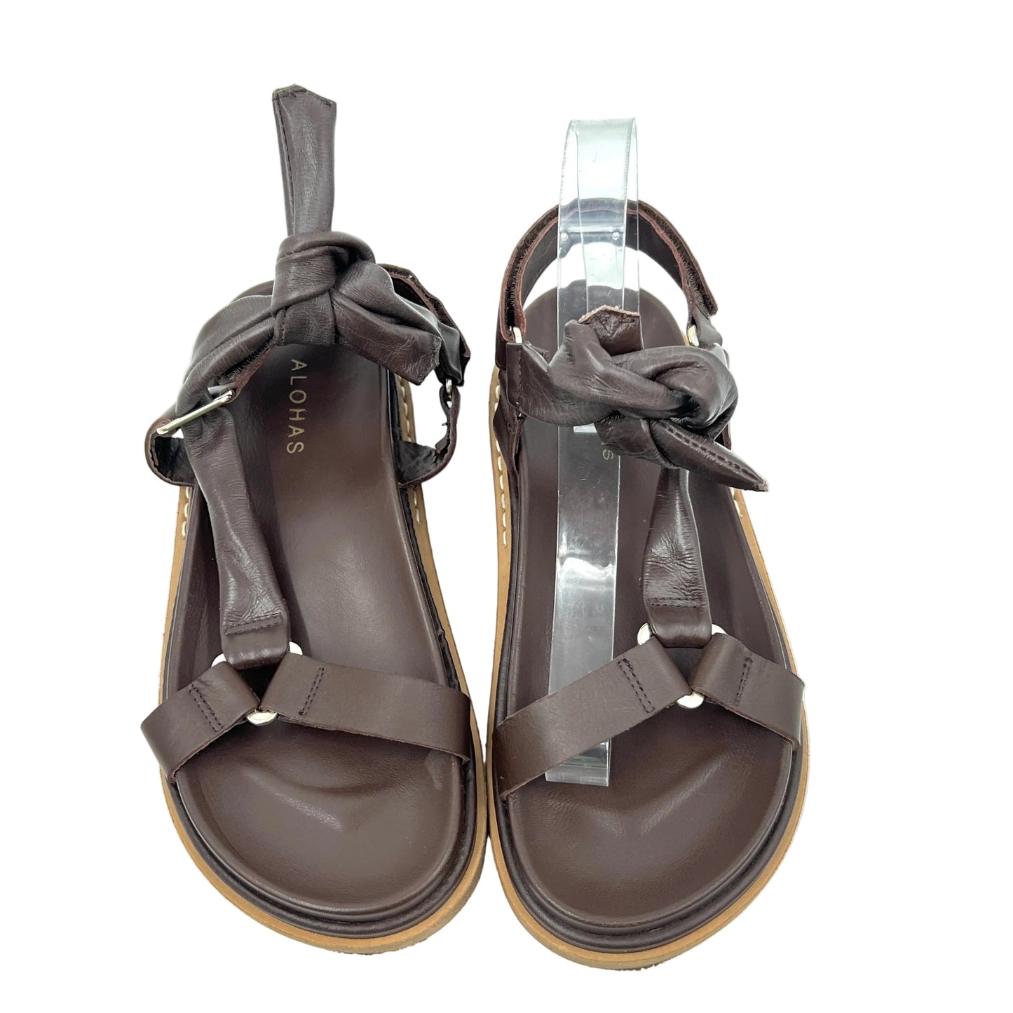 Alohas Tied Together Leather Sandals