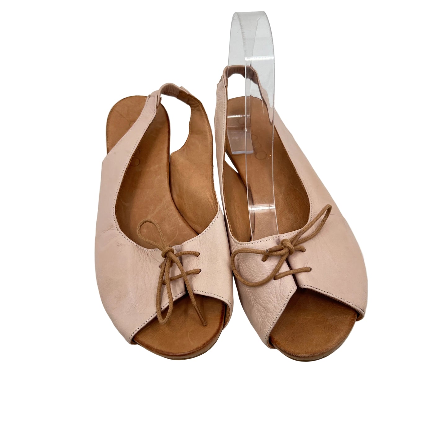 Bueno Leather Sling-Back Flat Sandals