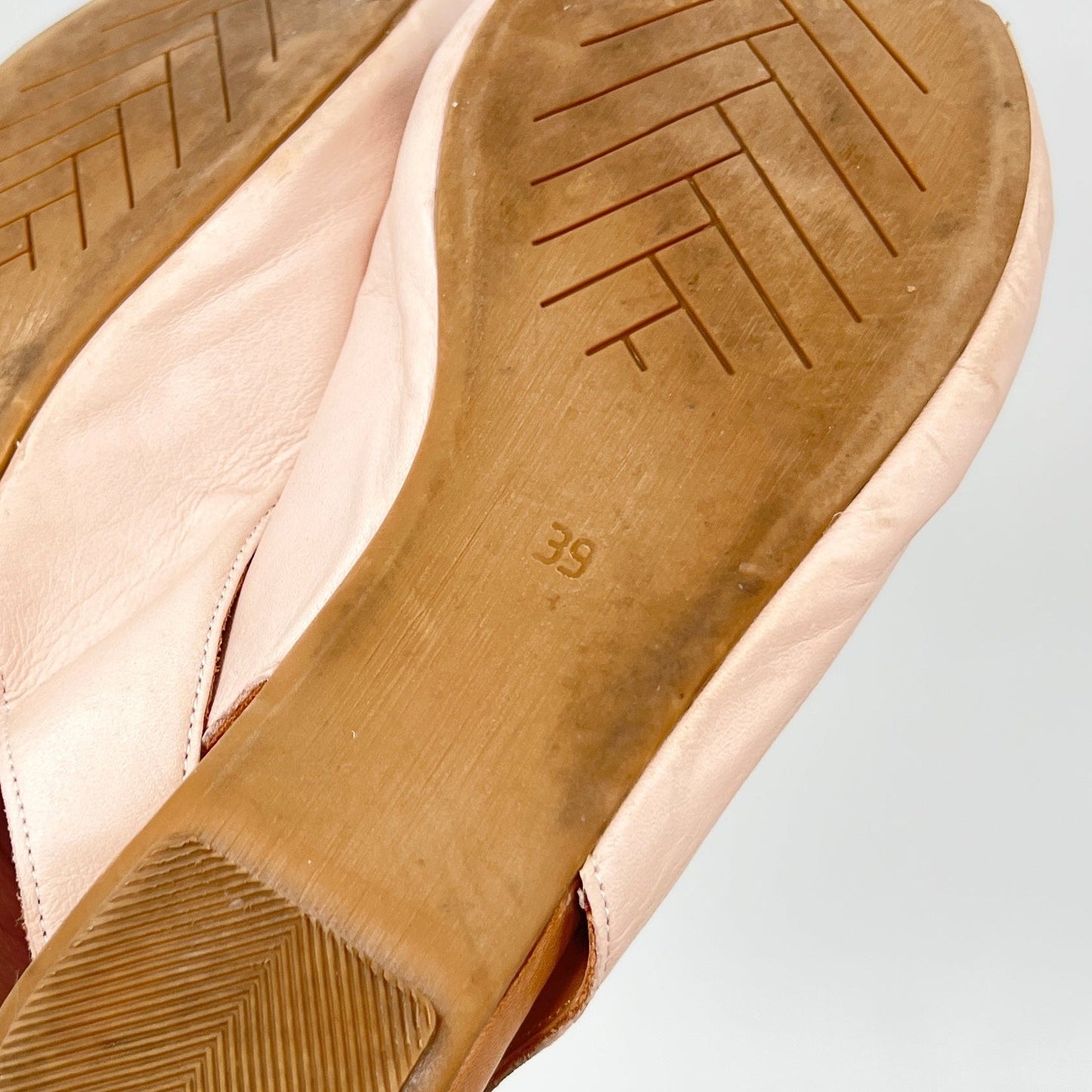 Bueno Leather Sling-Back Flat Sandals