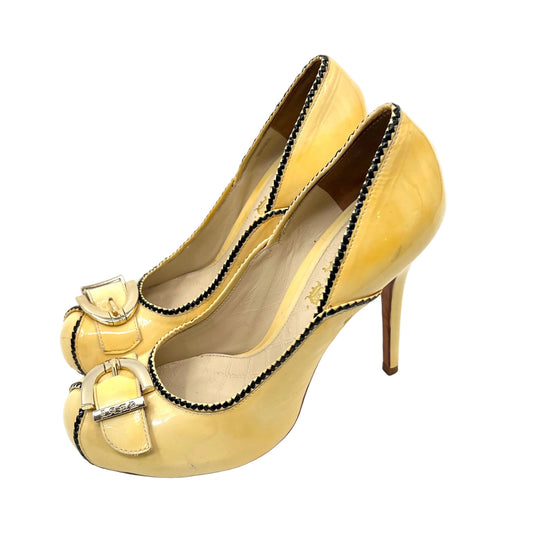 Y2K L.A.M.B Pattent Leather Pump Heel Shoes