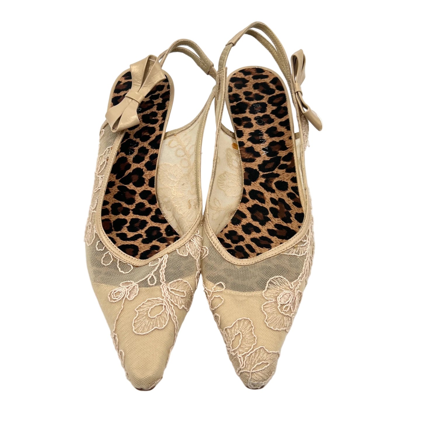 Ramon Tenza Lace Leather Sling Back Shoes