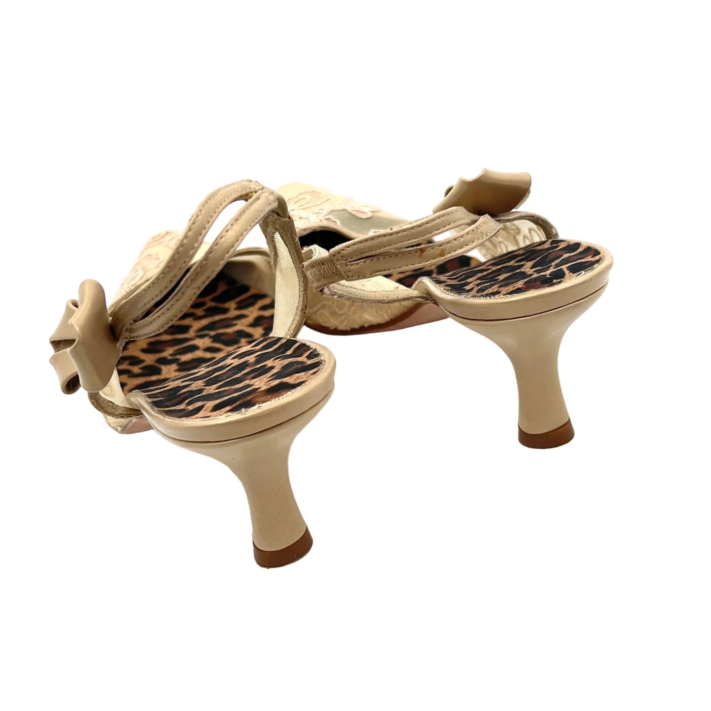 Ramon Tenza Lace Leather Sling Back Shoes