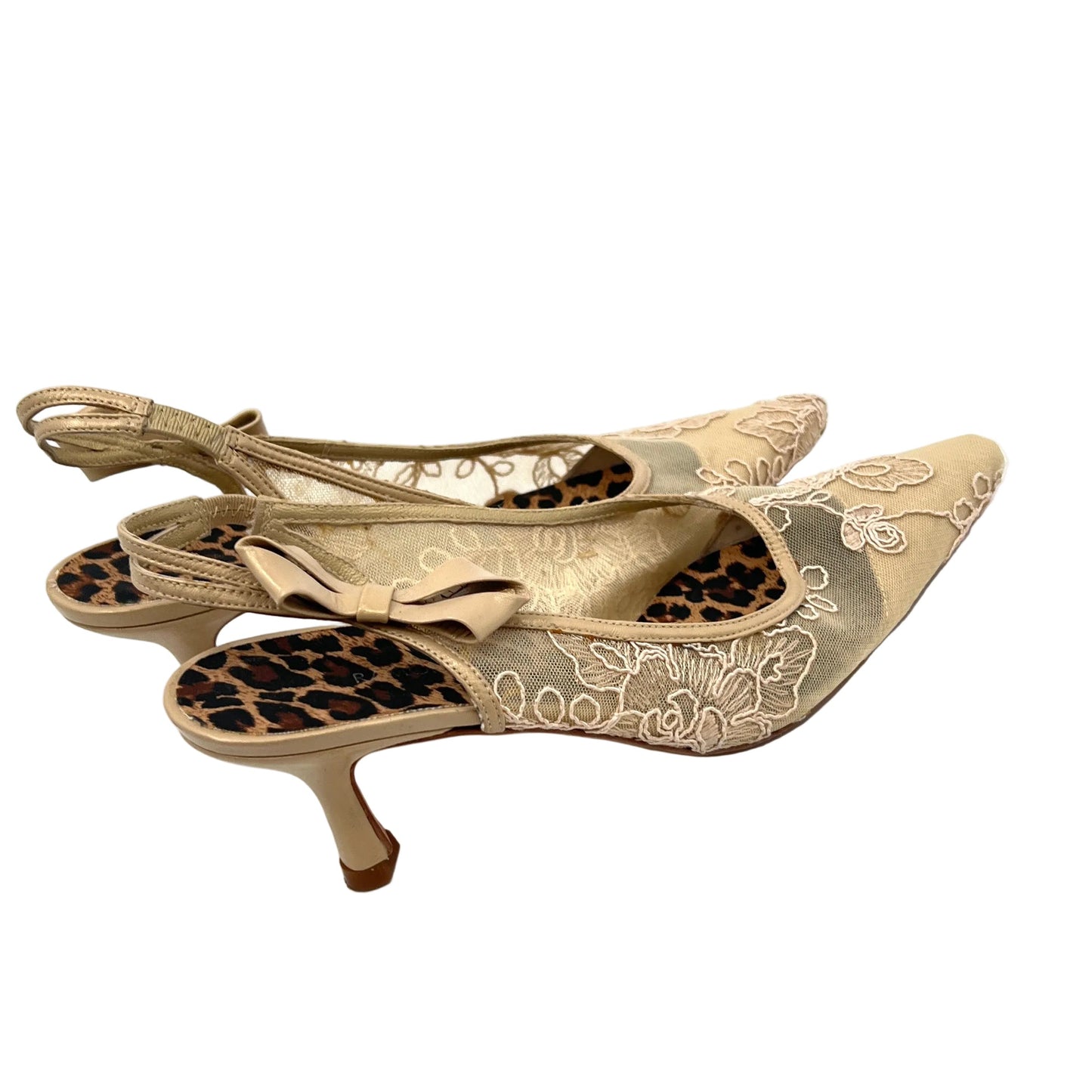 Ramon Tenza Lace Leather Sling Back Shoes
