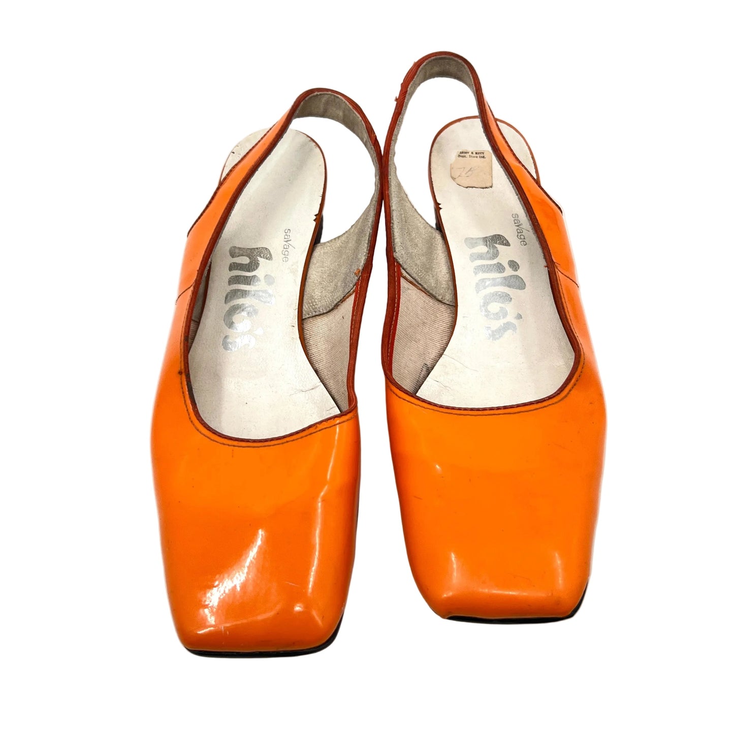 Vintage Pattent Leather Sling Back Shoes