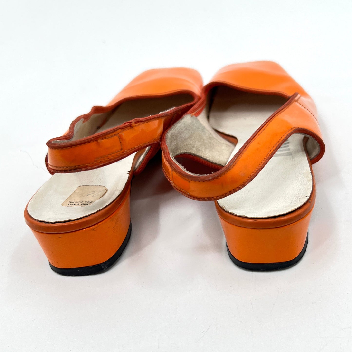 Vintage Pattent Leather Sling Back Shoes