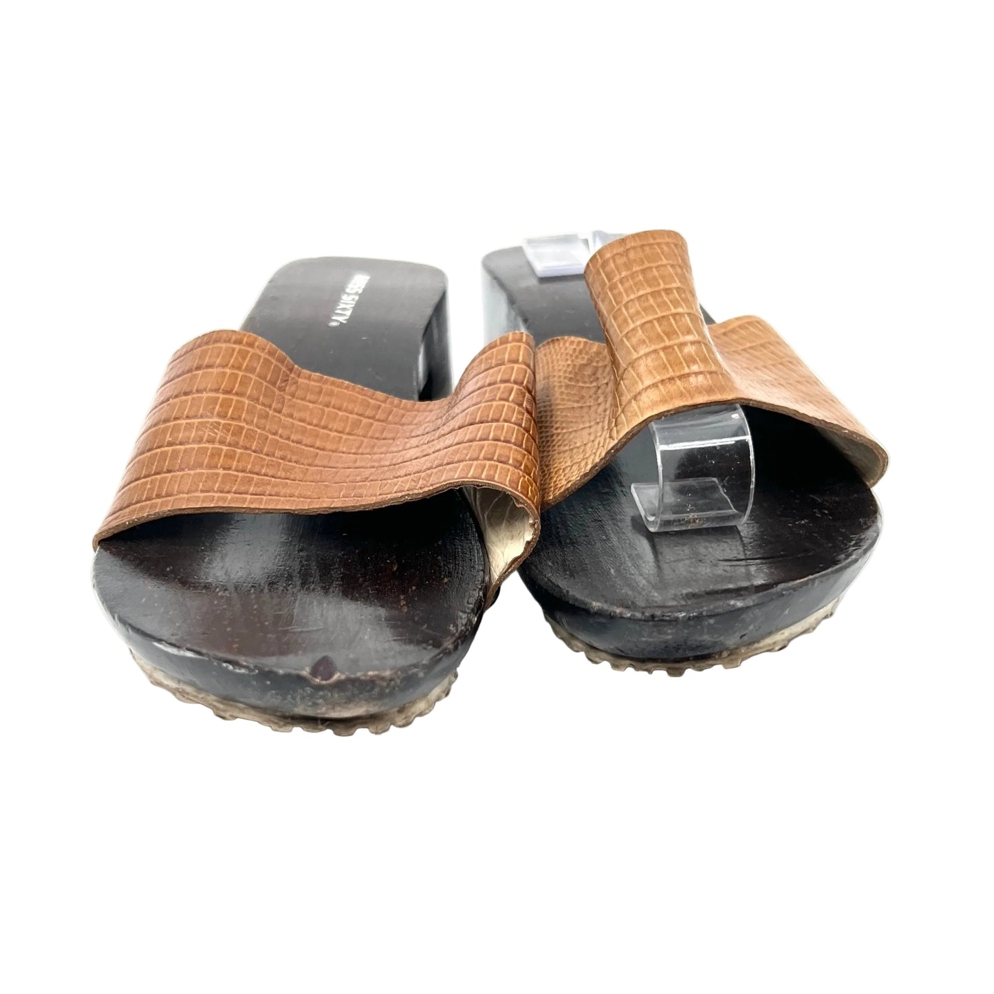 Y2K Miss Sixty Wooden Clogs Sandals