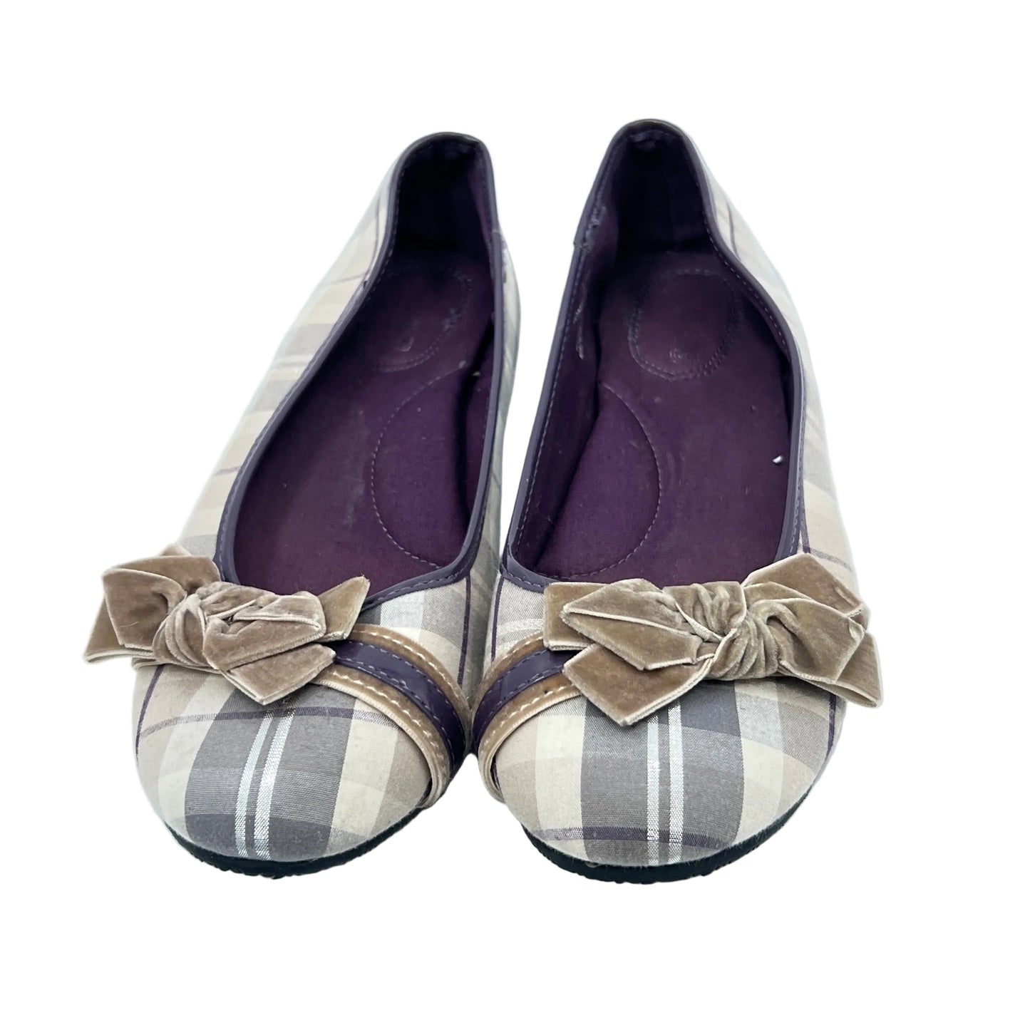 Y2K Sperry Plaid Ballet Flat Shoes
