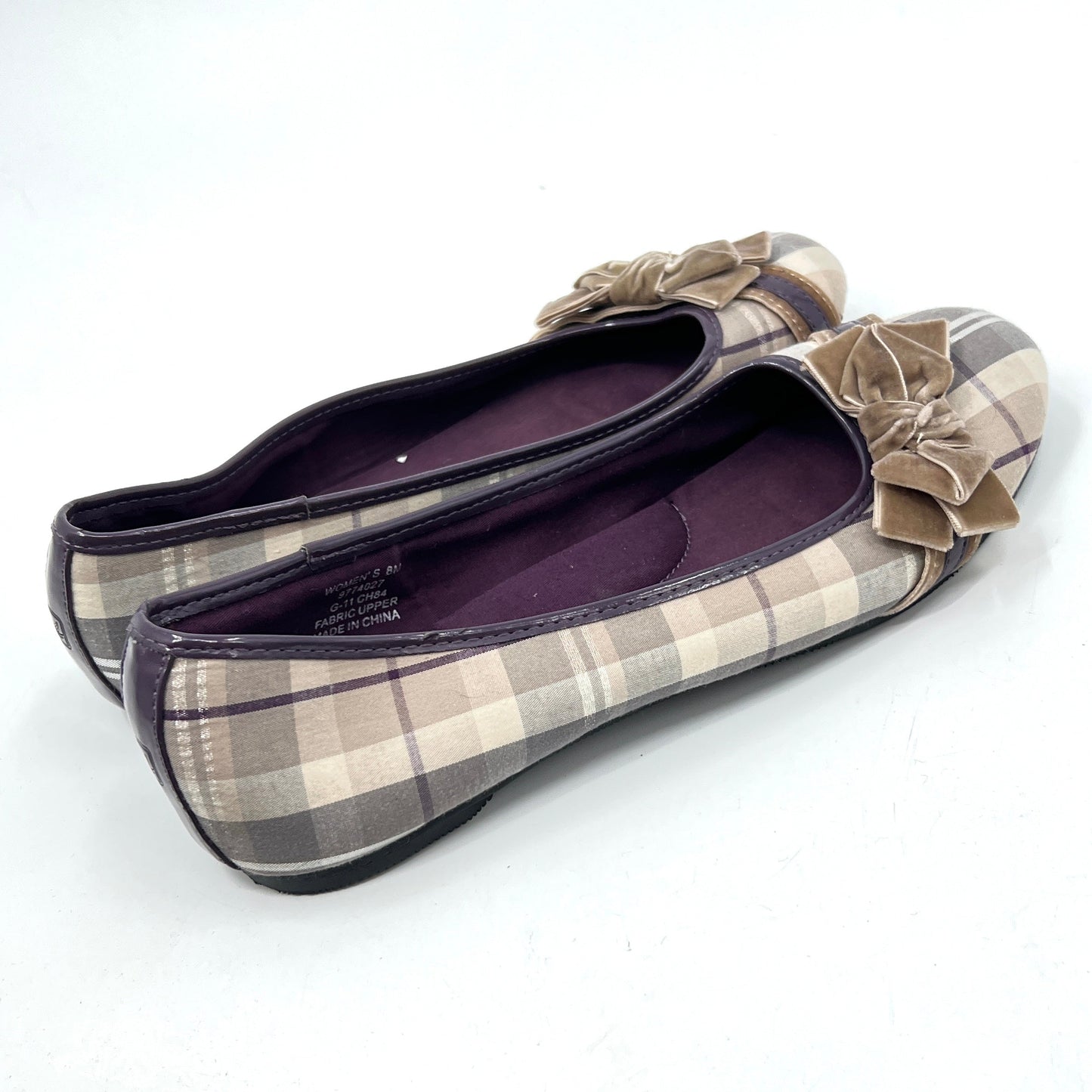 Y2K Sperry Plaid Ballet Flat Shoes