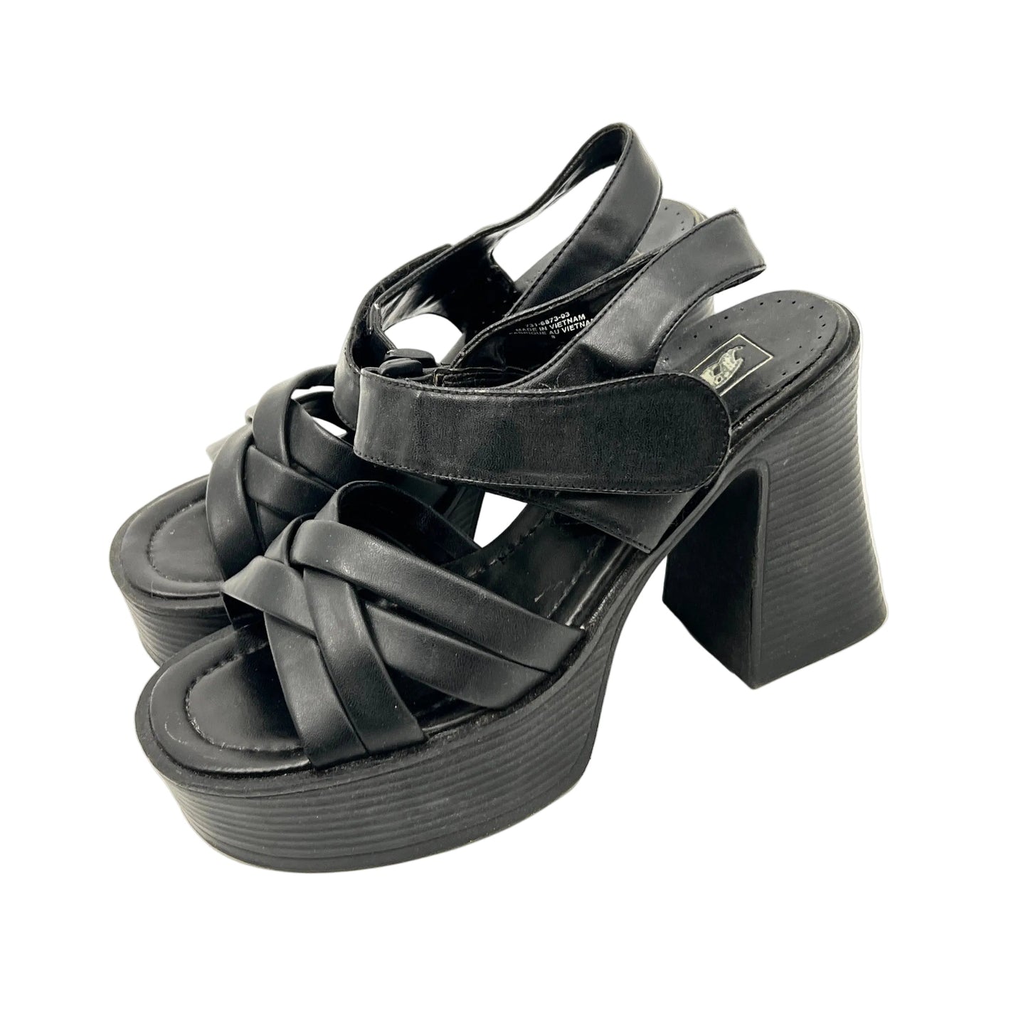 Bata Faux Leather Platform Sandals