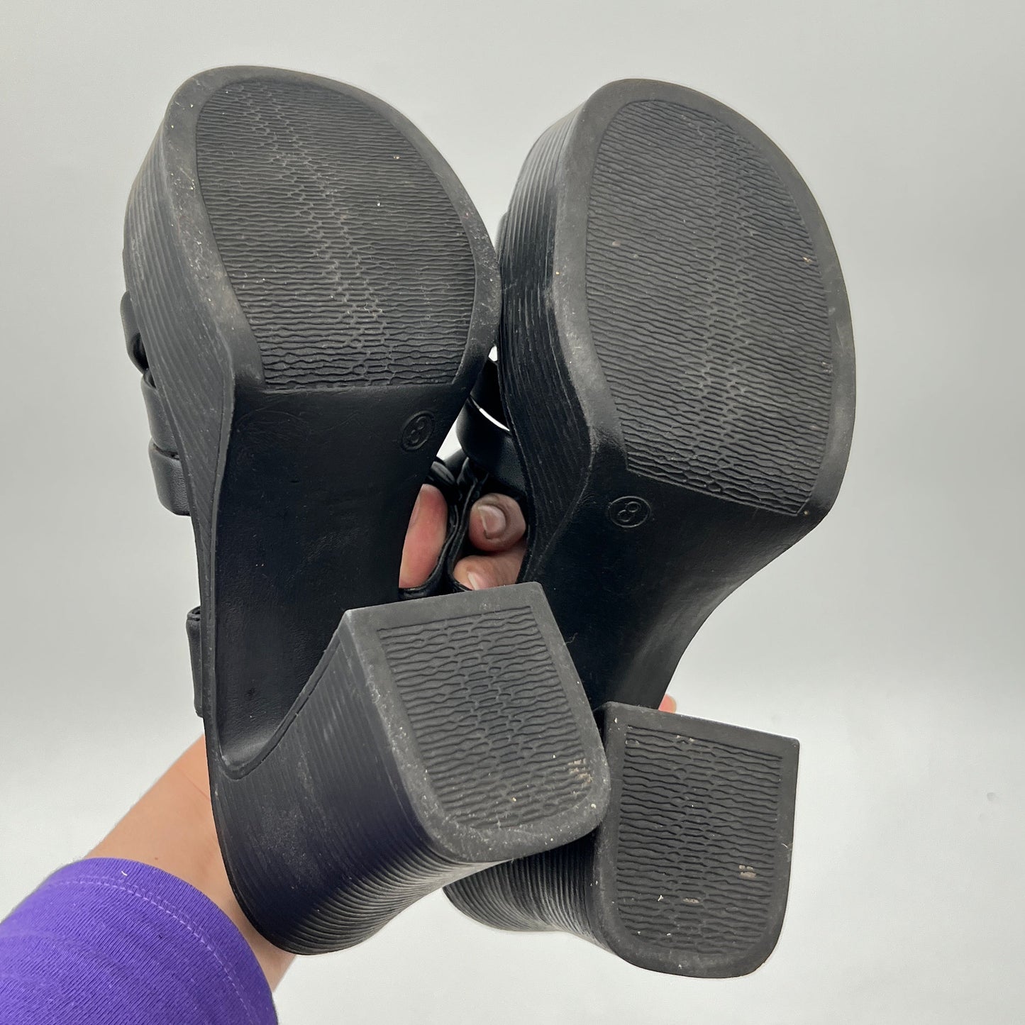 Bata Faux Leather Platform Sandals