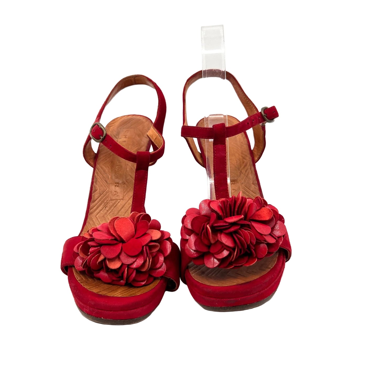 Chie Mihara Leather T-strap Heel Sandals