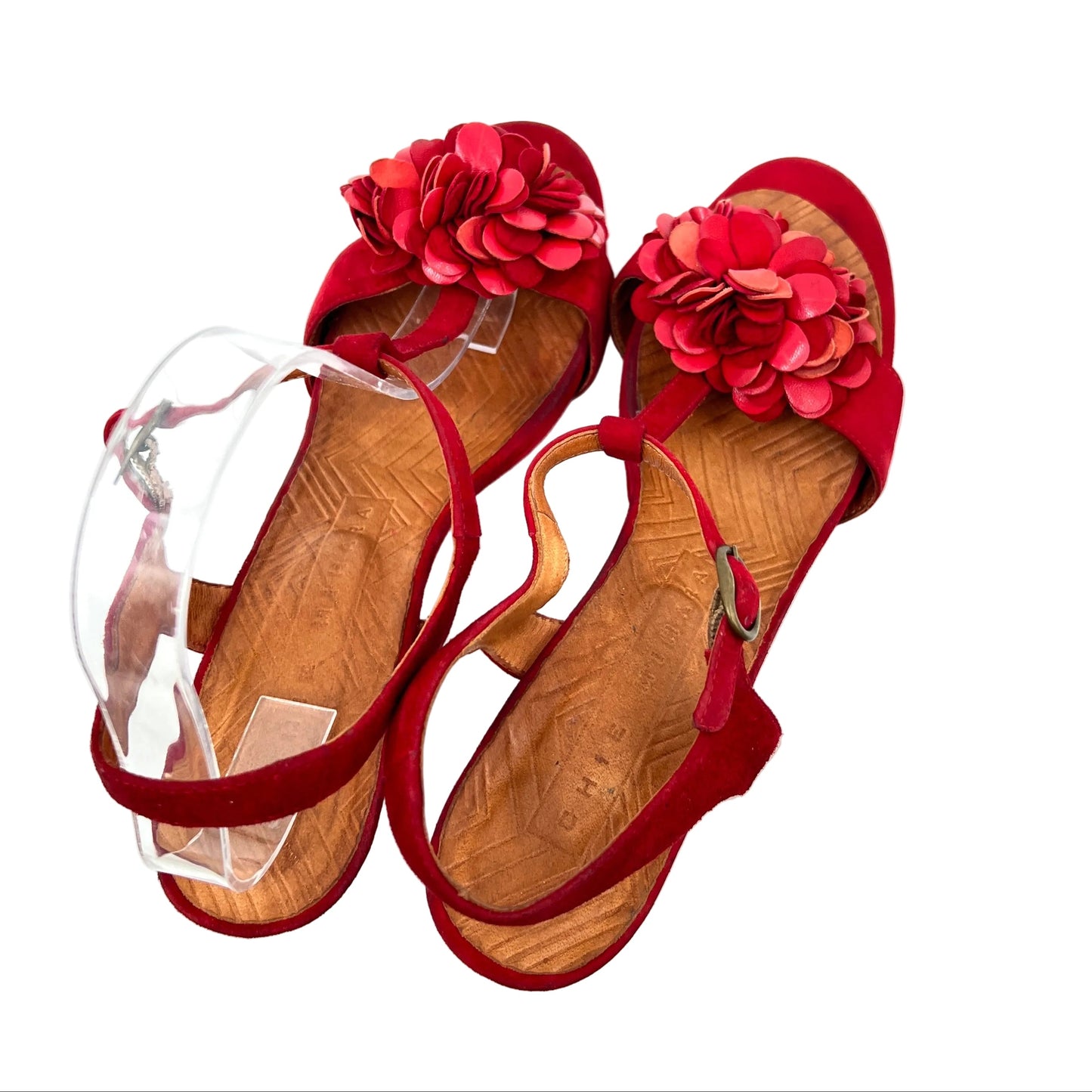 Chie Mihara Leather T-strap Heel Sandals