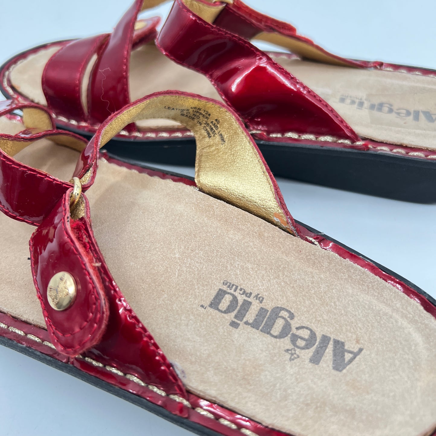 Alegria Patent Leather Sandals
