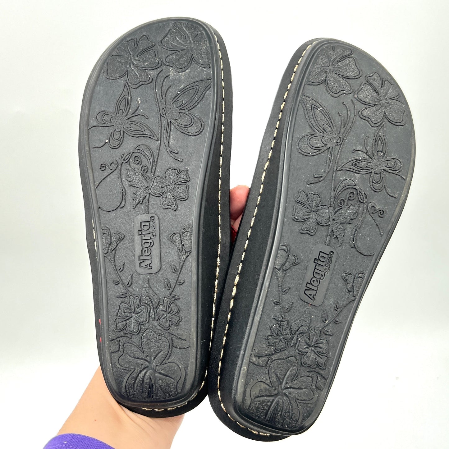 Alegria Patent Leather Sandals