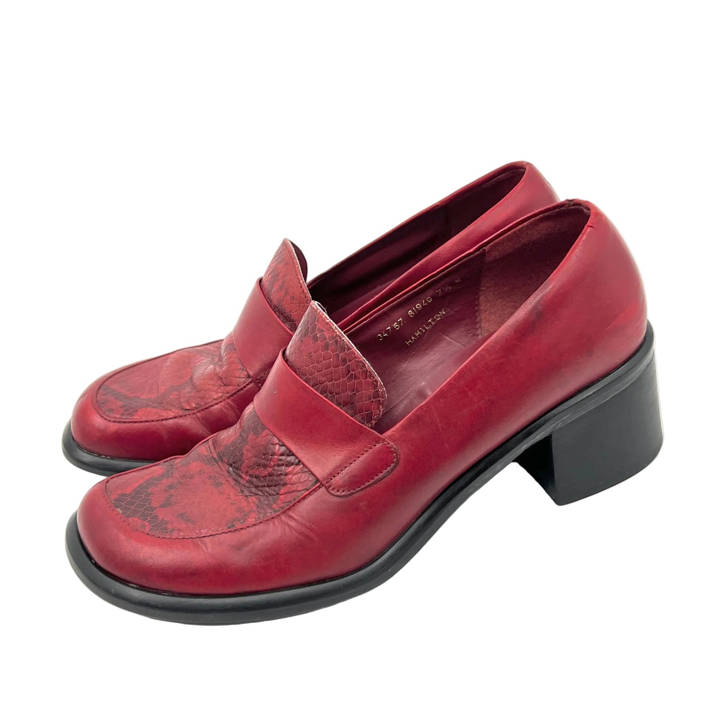 Vintage Square Toe Leather Shoes