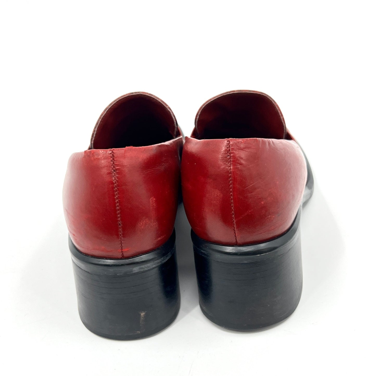 Vintage Square Toe Leather Shoes