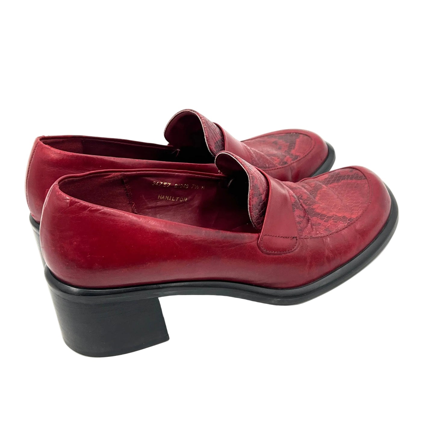 Vintage Square Toe Leather Shoes