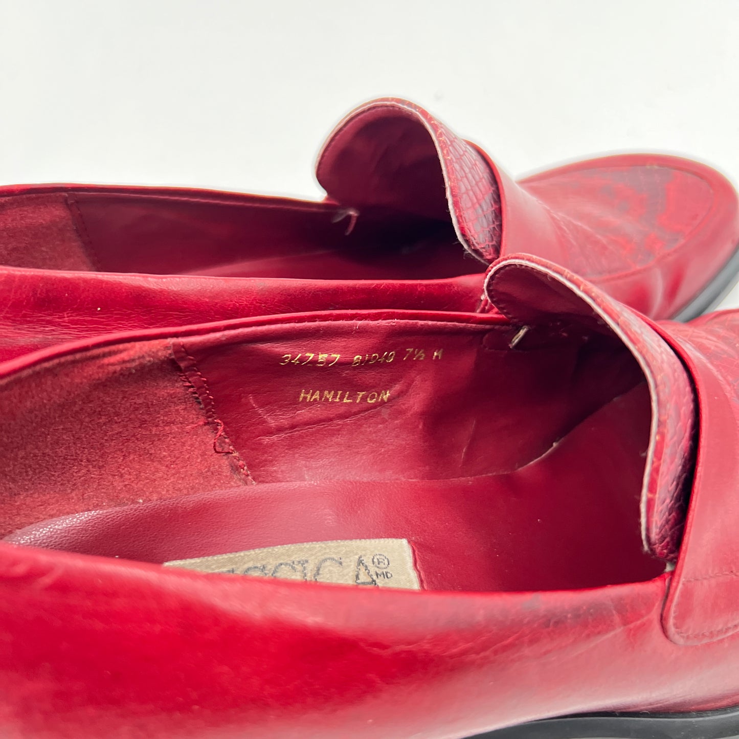 Vintage Square Toe Leather Shoes