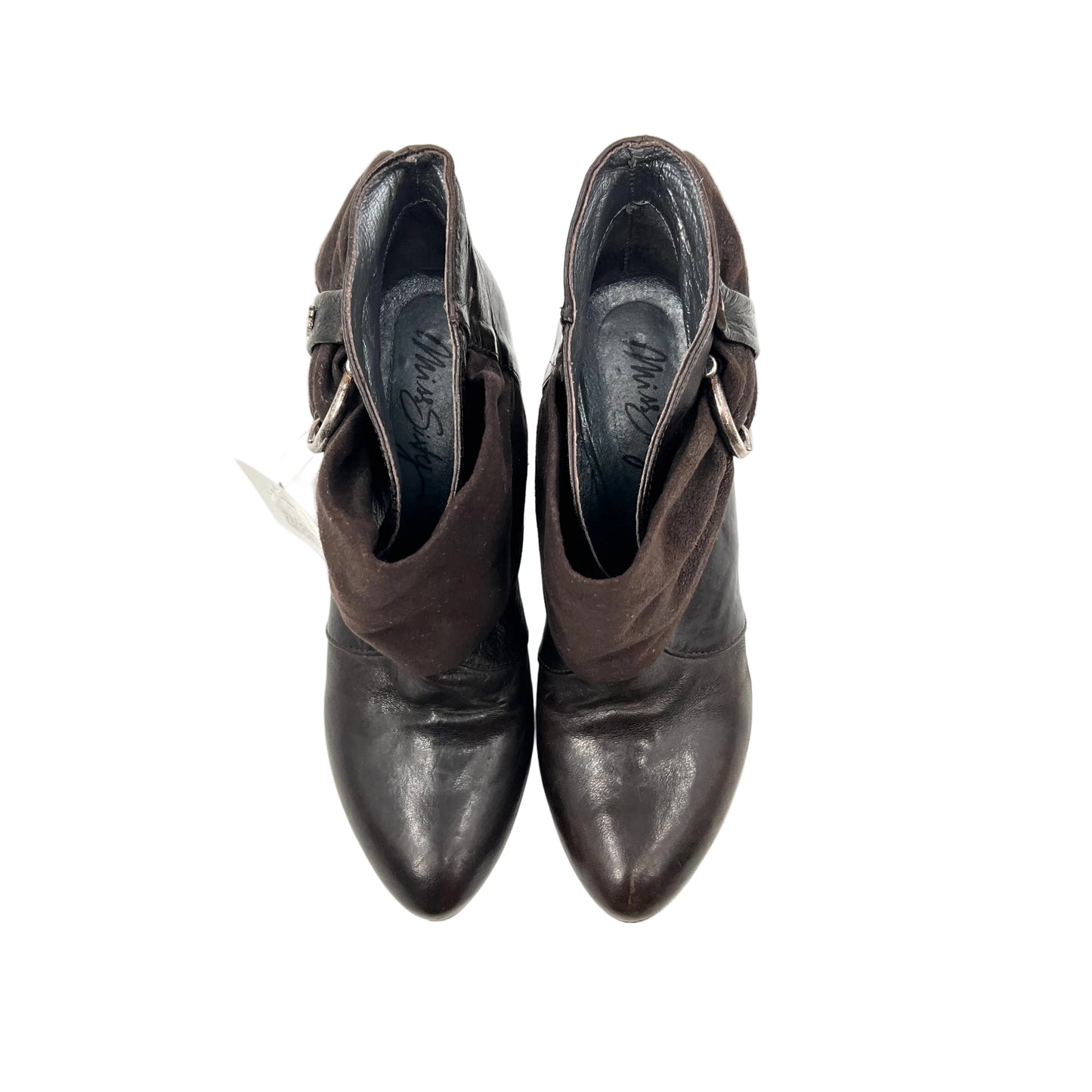 Y2K Miss Sixty Leather Heel Booties