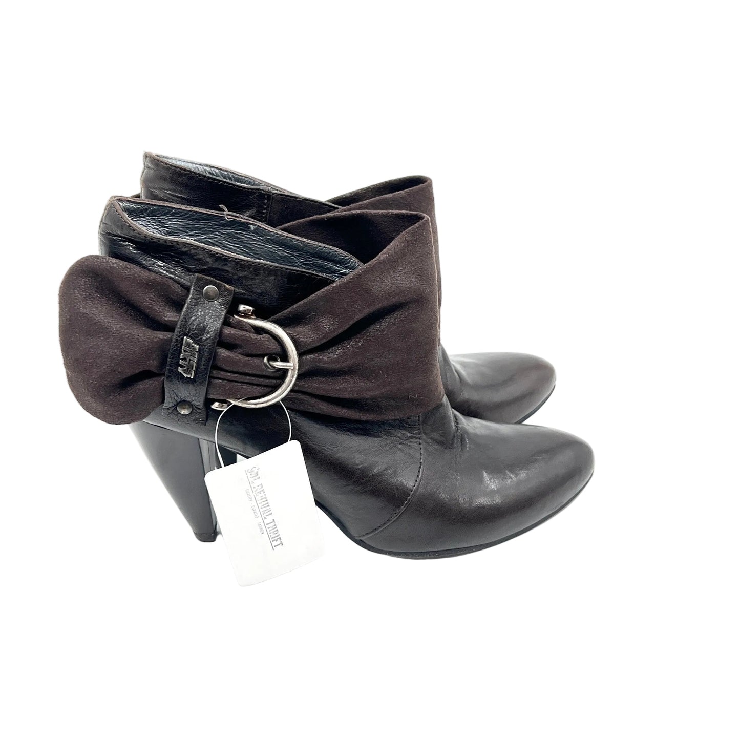 Y2K Miss Sixty Leather Heel Booties