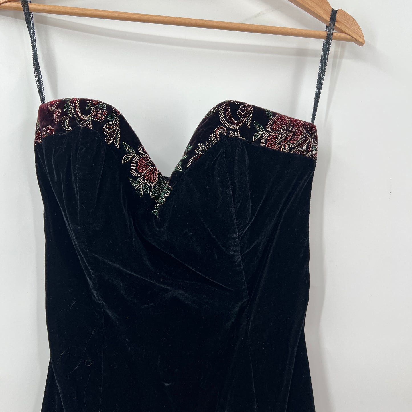 Vintage Scott McClintock Strapless Velvet Dress