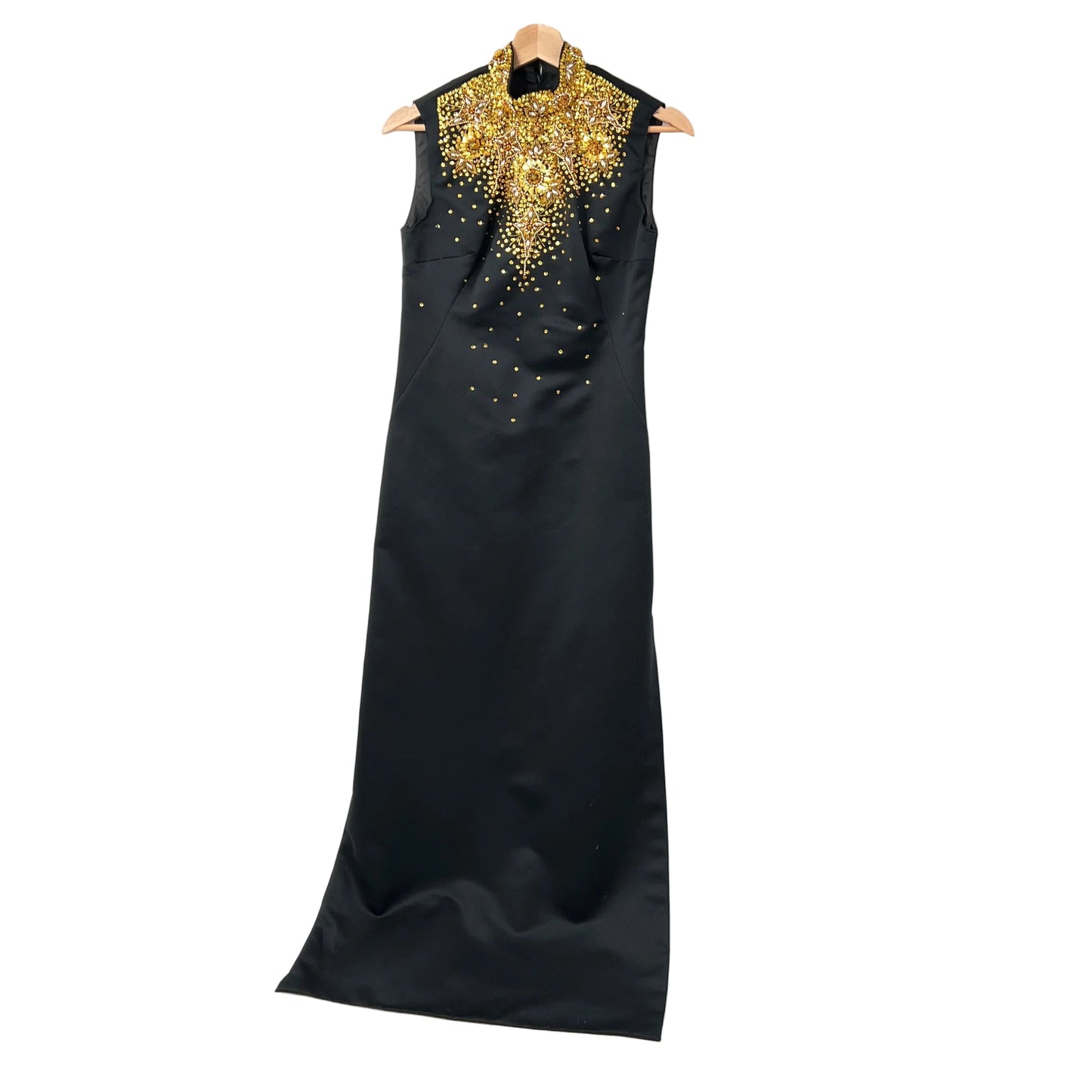 Vintage Cheonsang Intricate Beading Dress/Tunic Black