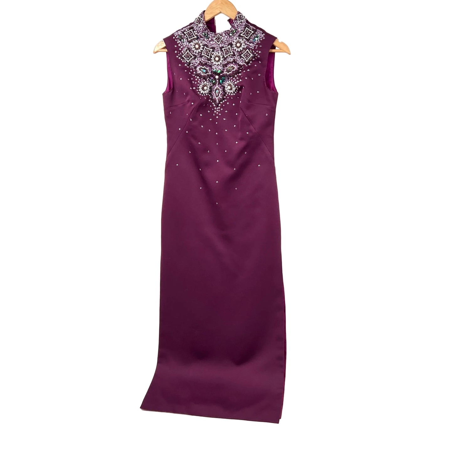 Vintage Cheonsang Intricate Embelish Dress/Tunic Purple