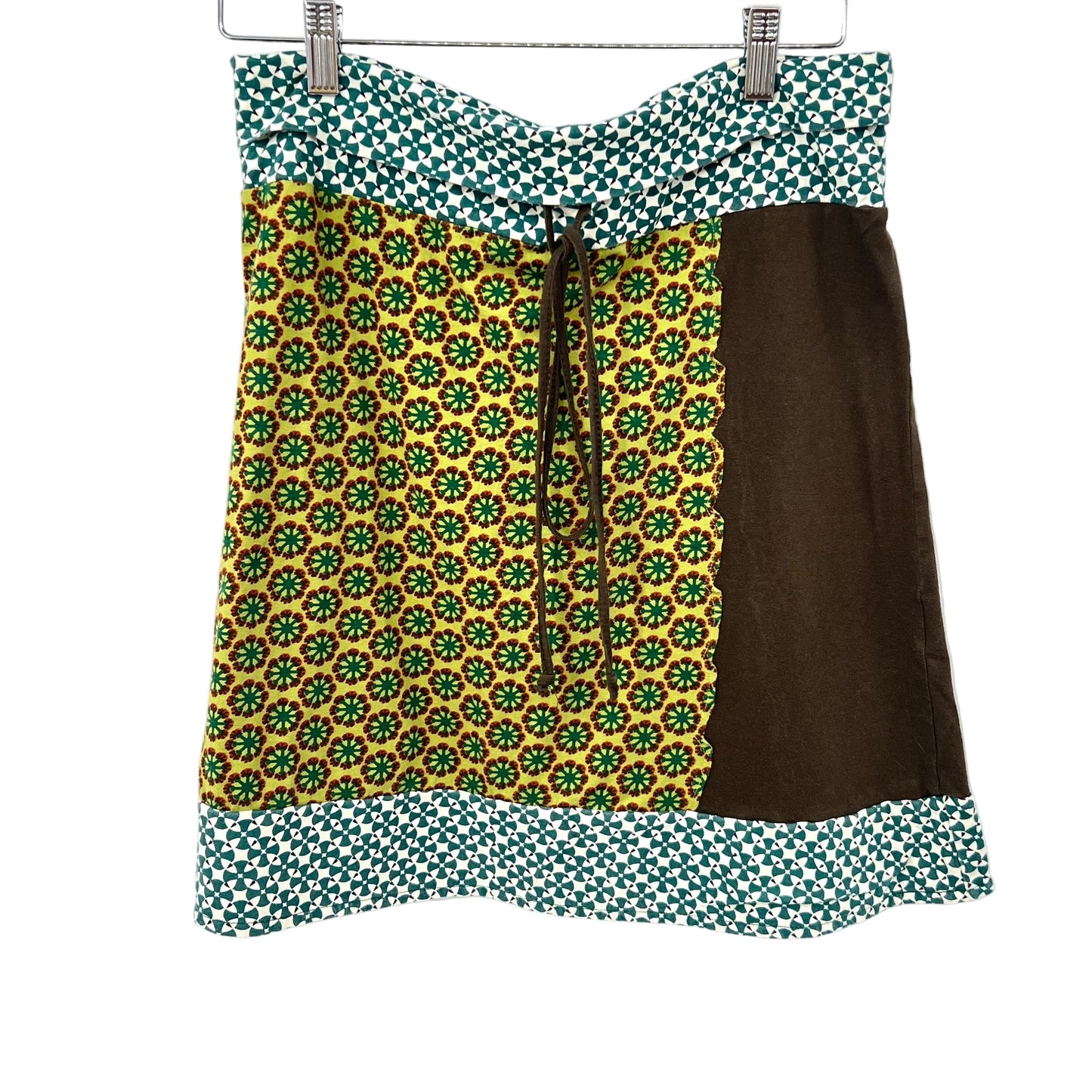 Za Zen Rolling - Cinch Waist Boho Mini skirt