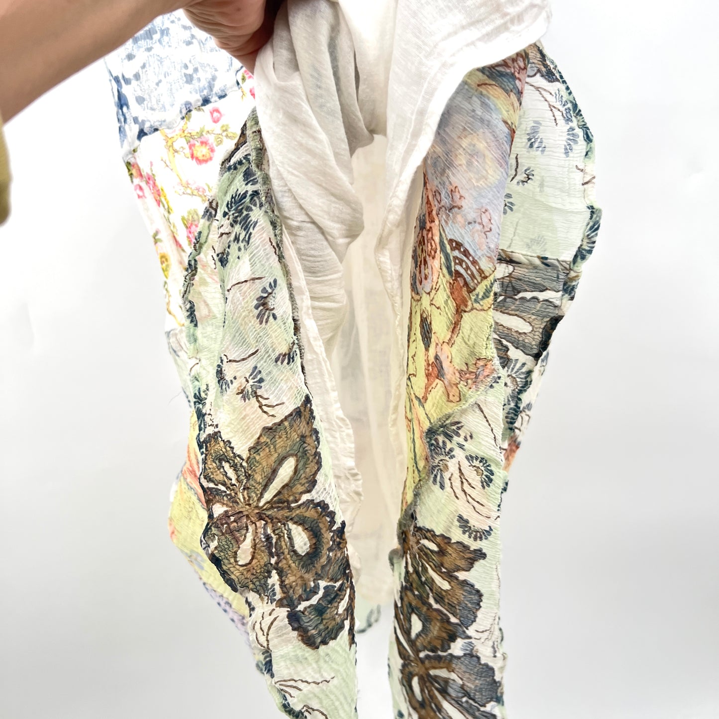 Marvie Folded Waist Tiered Floral Skirt