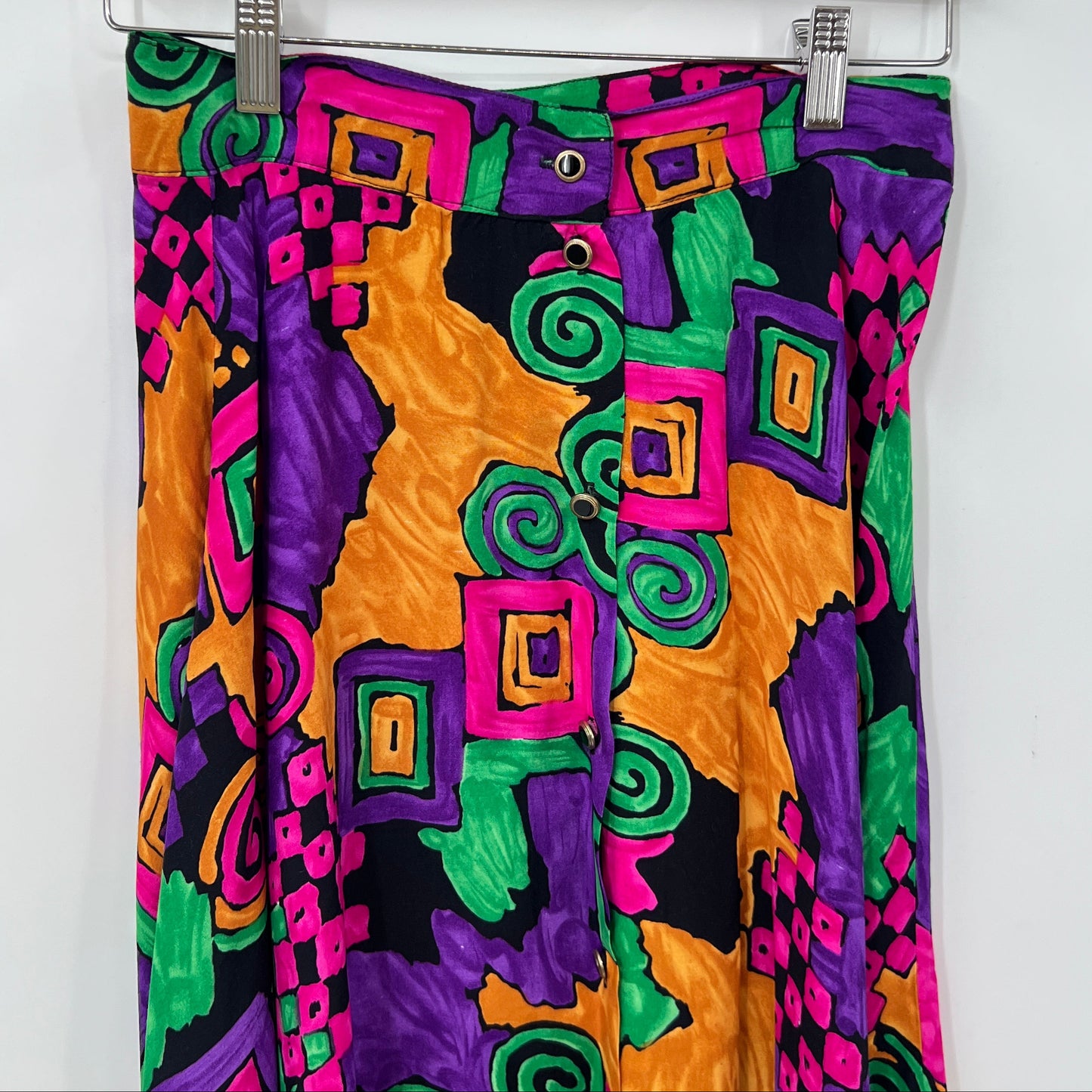 Vintage XXVI Bold Print Midi Skirt