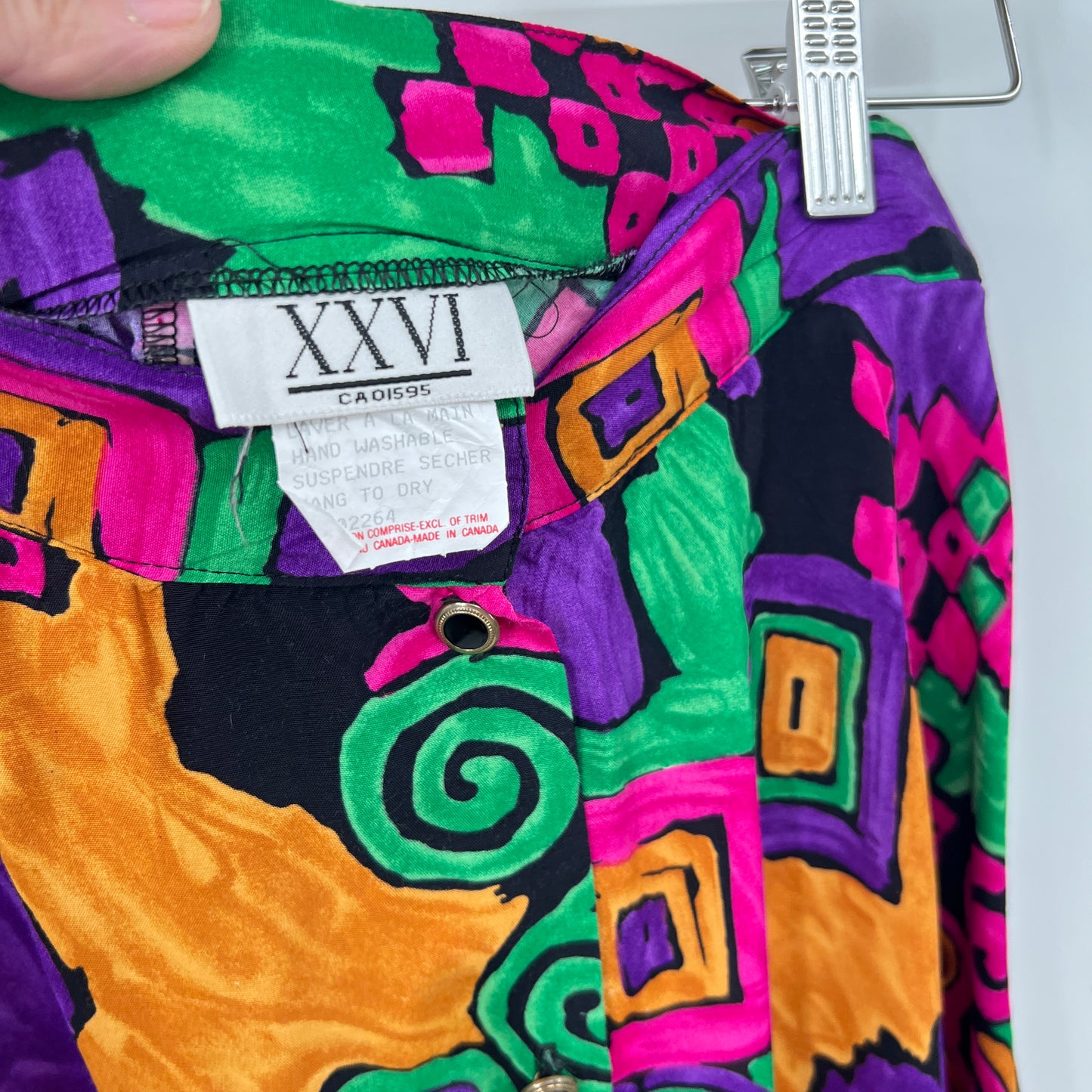 Vintage XXVI Bold Print Midi Skirt