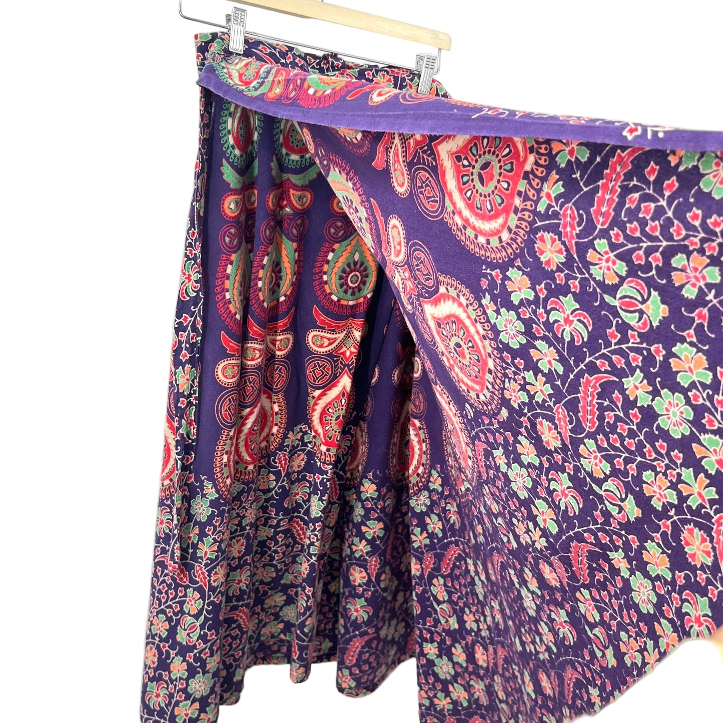 Unbranded Cotton Boho Wrap Maxi Skirt
