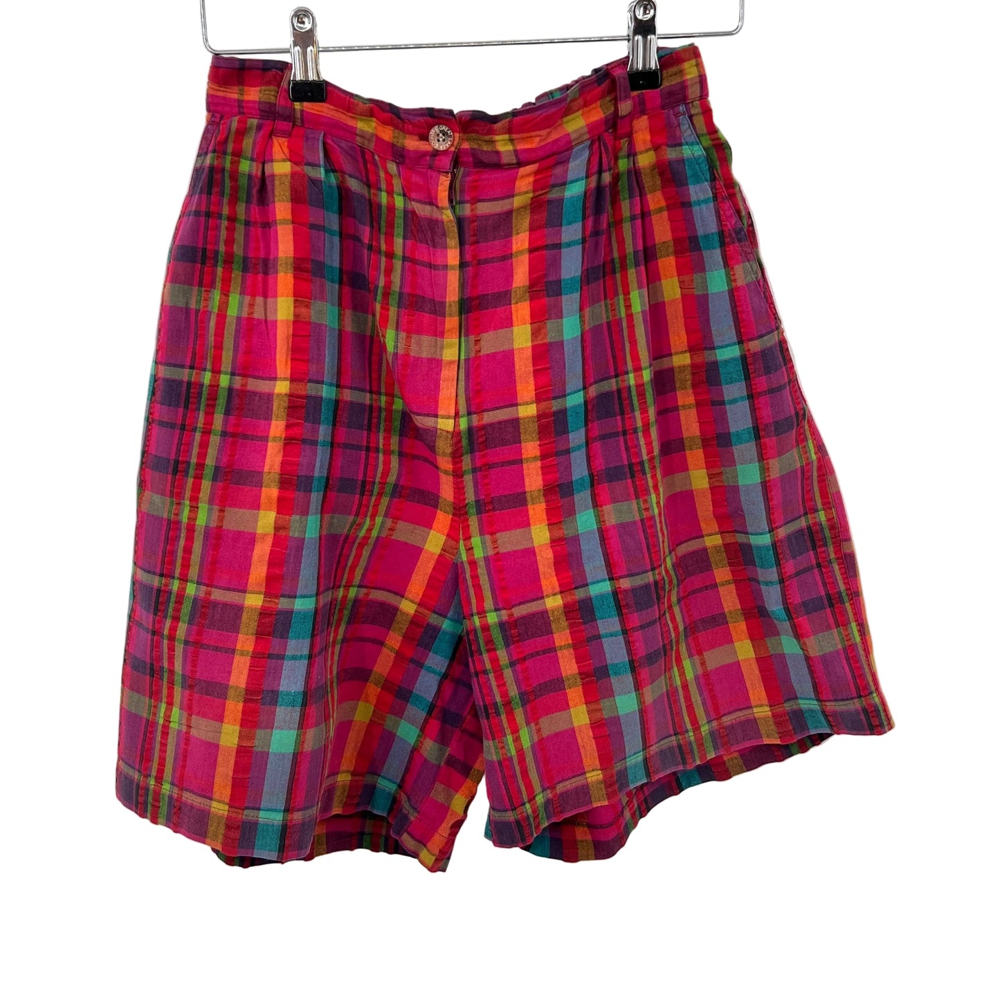 Vintage Great Lake Cotton Plaid Shorts