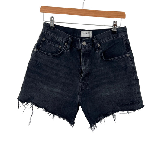 Agolde Riley High Waist Denim Shorts