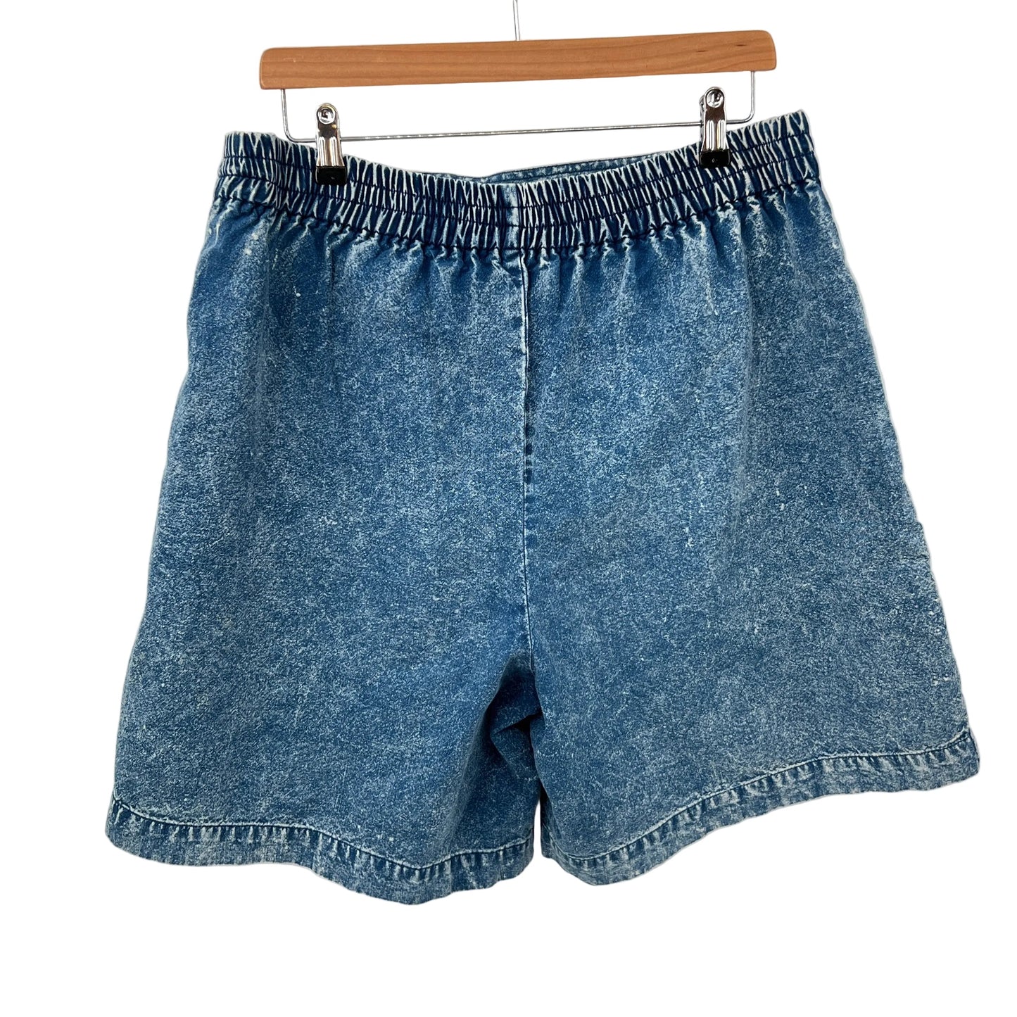 Vintage Acid Wash Pleaded Shorts