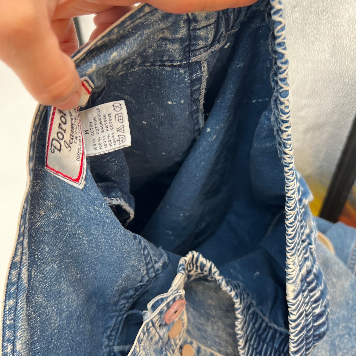Vintage Acid Wash Pleaded Shorts
