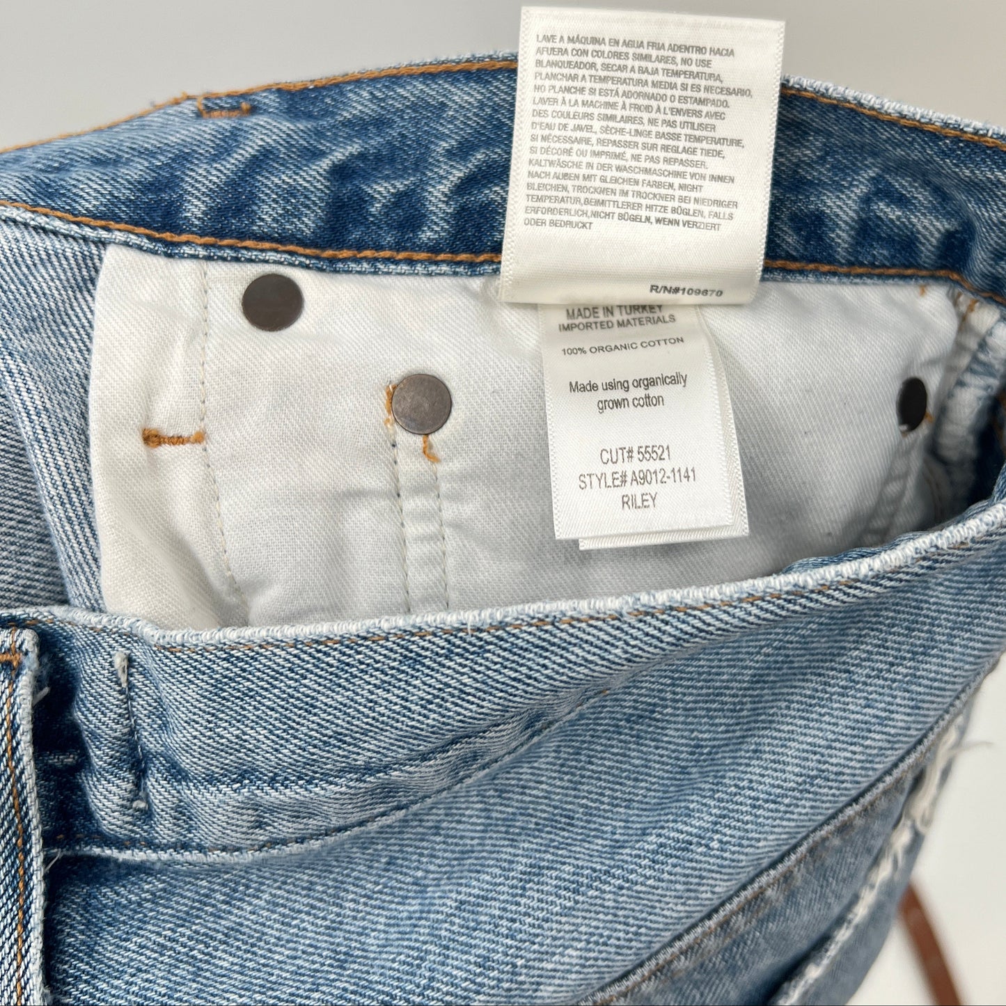 Agolde Riley Denim High Waist Shorts