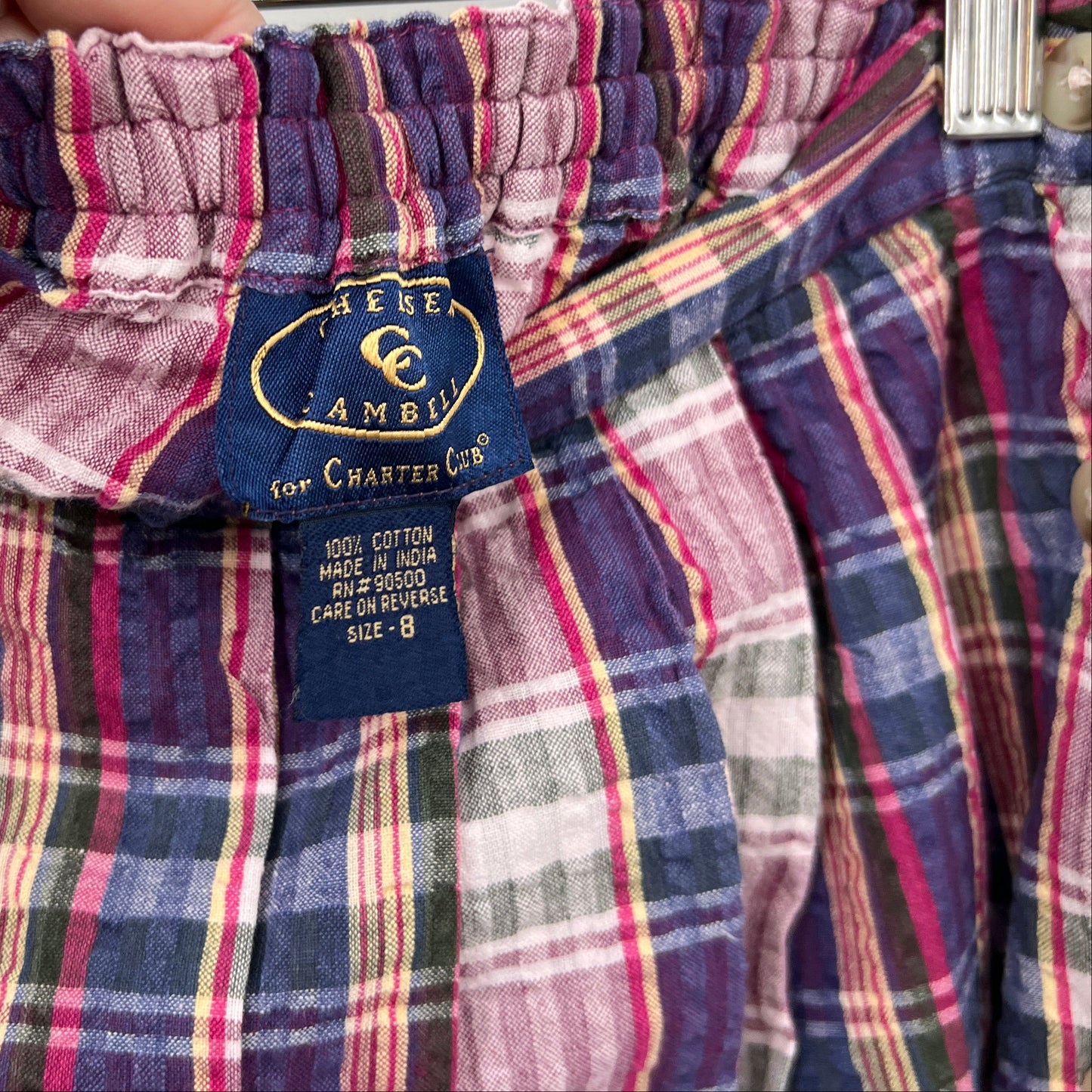 Vintage Cambell Cotton Plaid Skirt