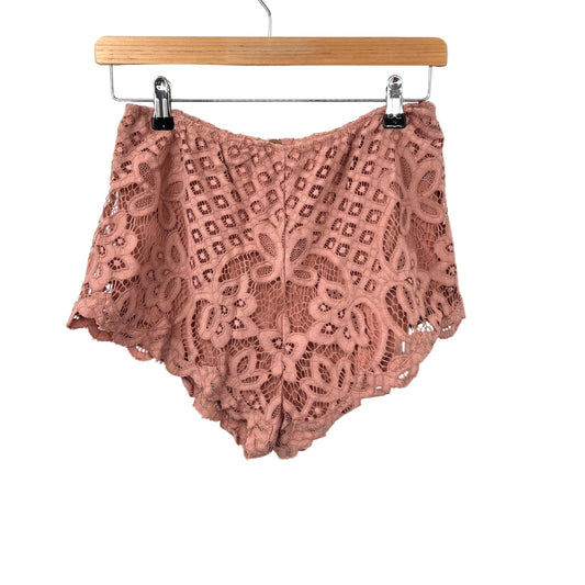 Free People Lace Mini Shorts