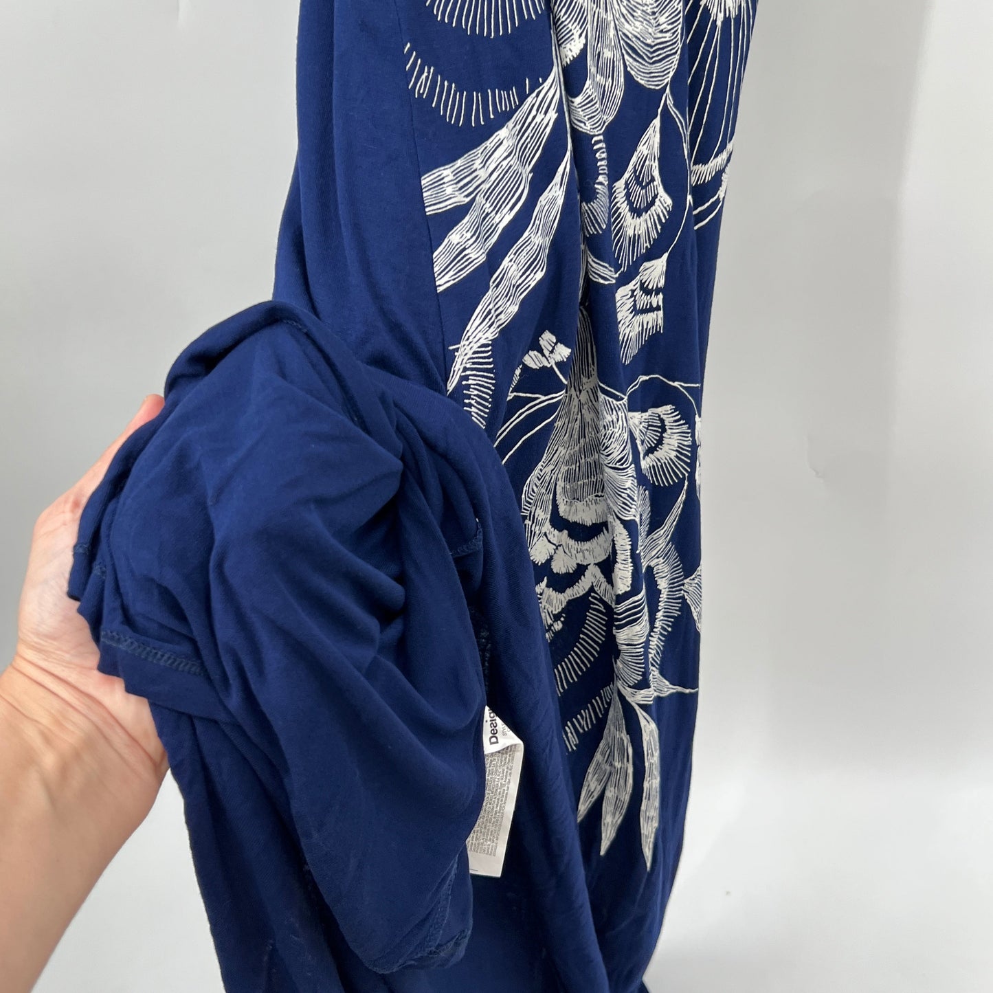 NWT Desigual Form Fitting Asymmetrical Maxi Dress