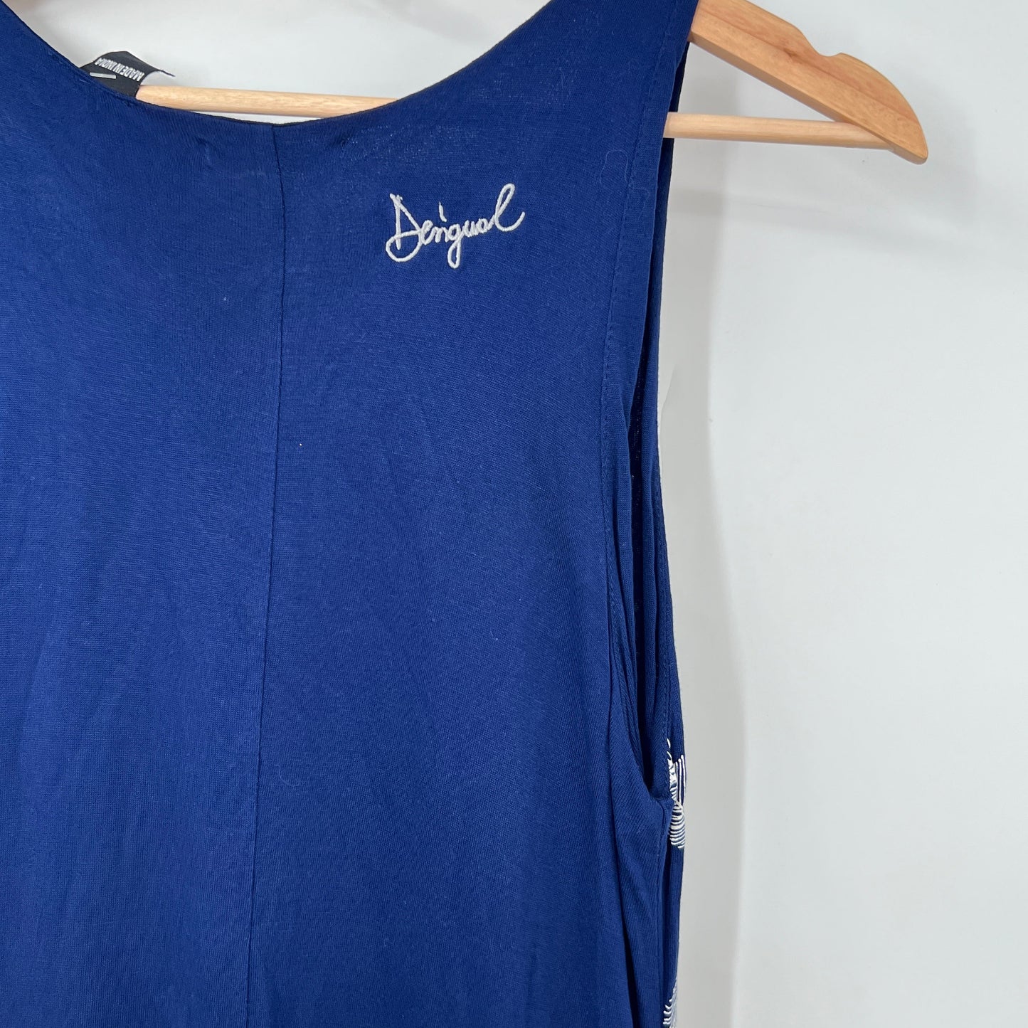NWT Desigual Form Fitting Asymmetrical Maxi Dress