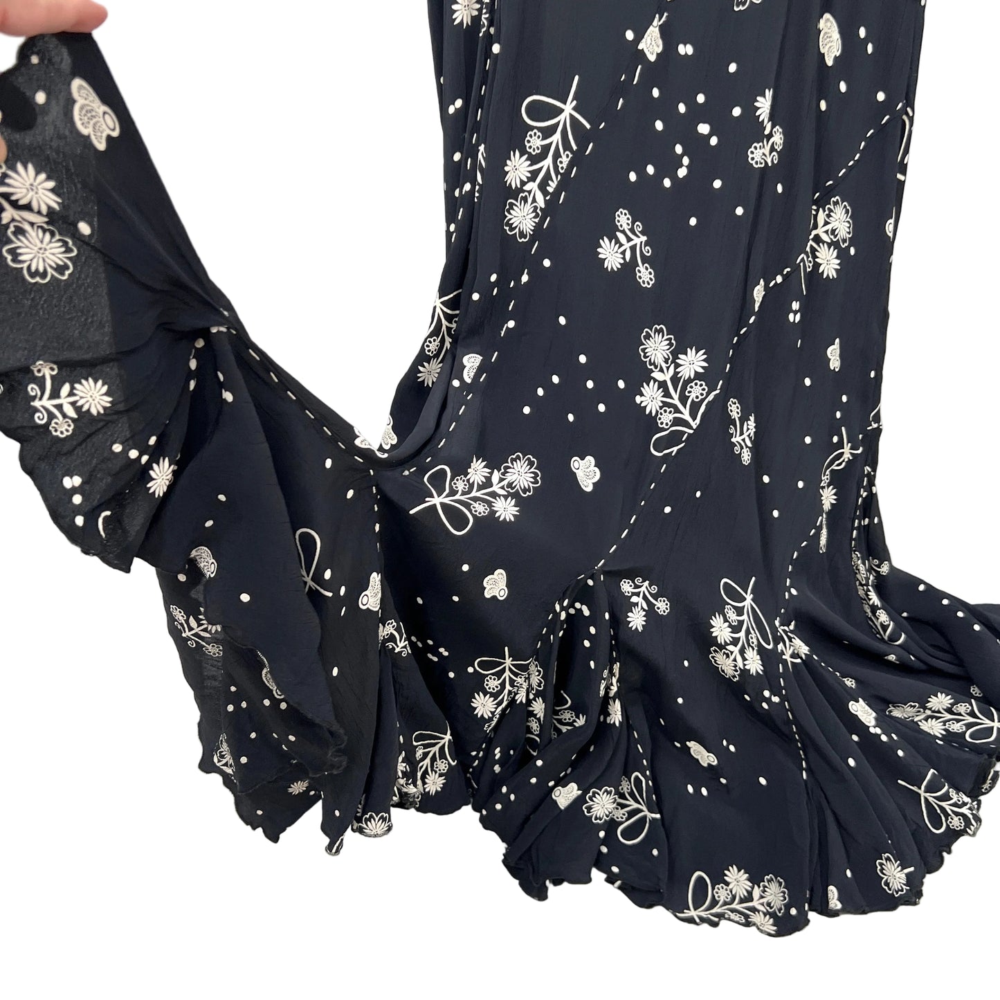Vintage April Cornell Floral Marmeid Maxi Dress
