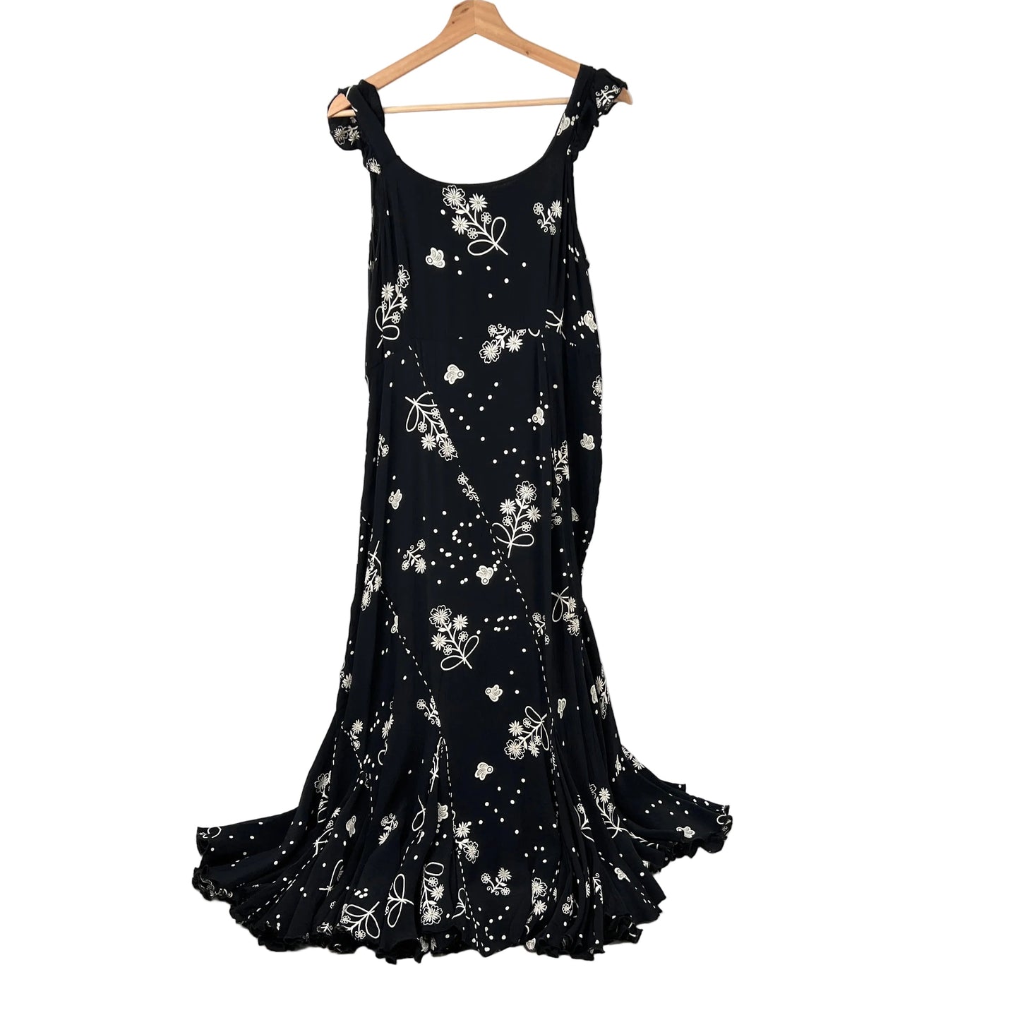 Vintage April Cornell Floral Marmeid Maxi Dress
