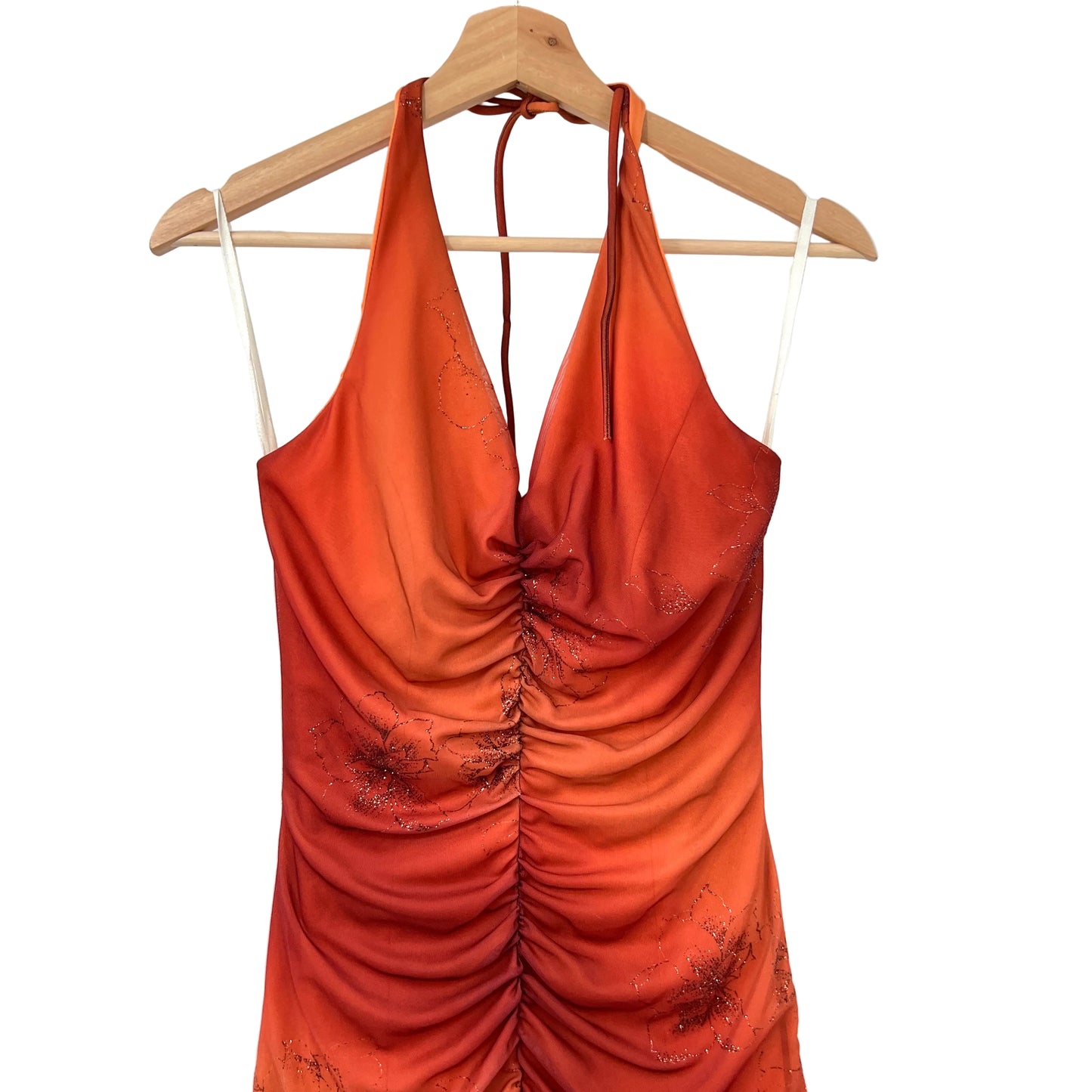 Halter Mermaid High-Low Evening Dress