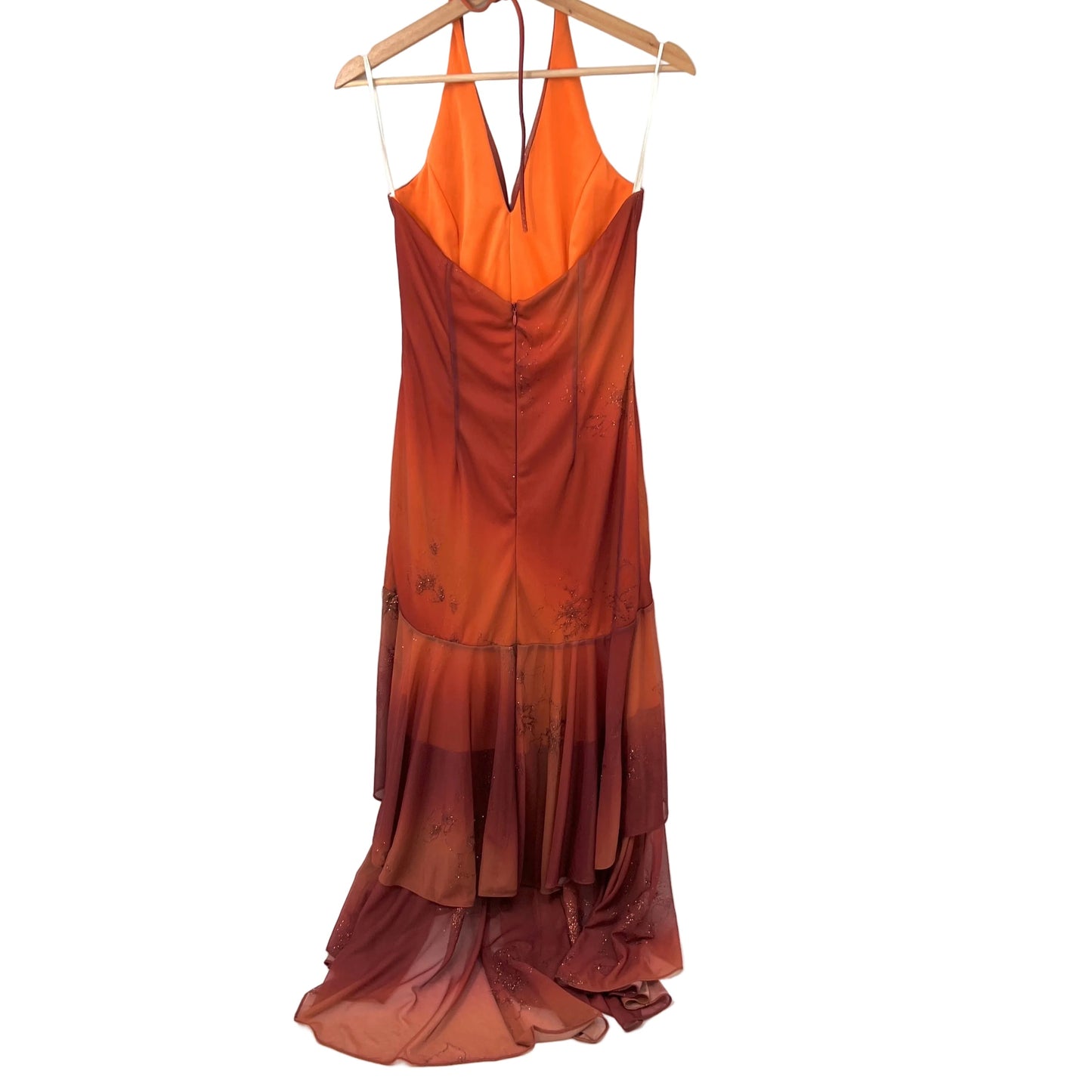 Halter Mermaid High-Low Evening Dress