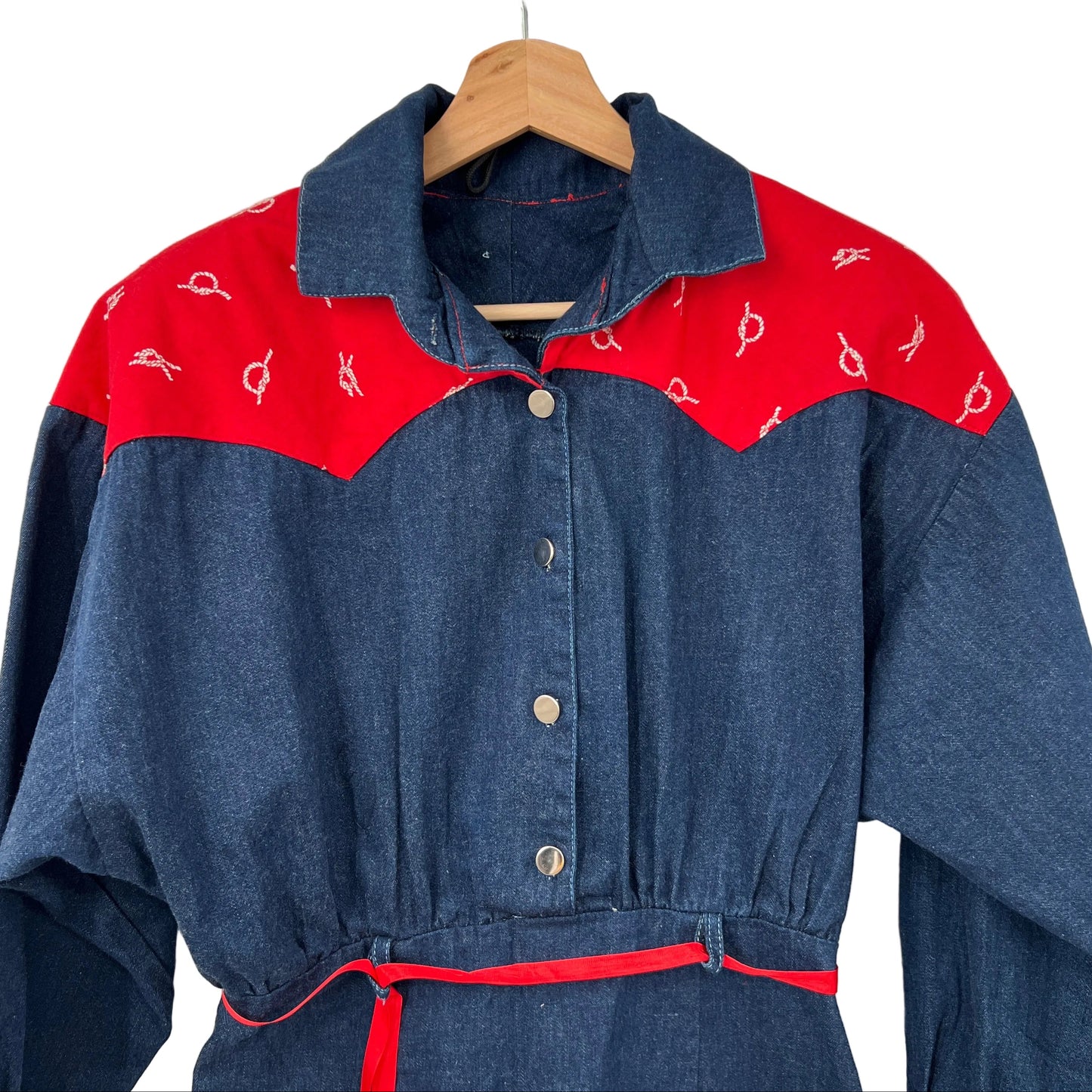 Vintage Denim Western Dress