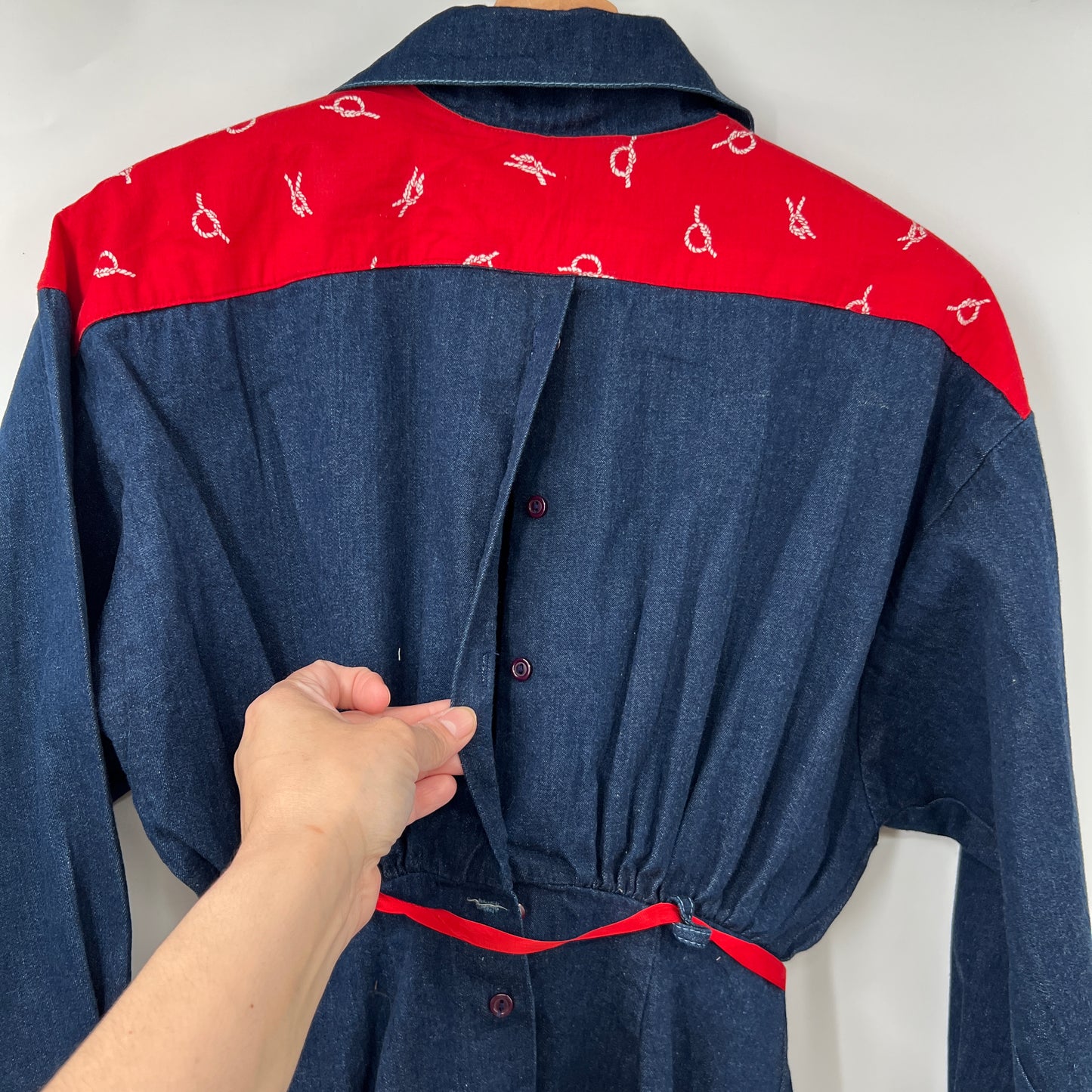Vintage Denim Western Dress